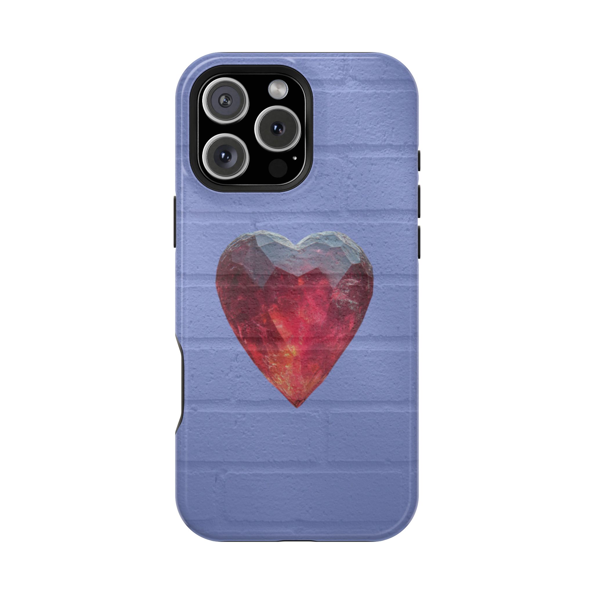 Heartbreaker – Ruby Crystal Heart Glow iPhone Case - Image 32