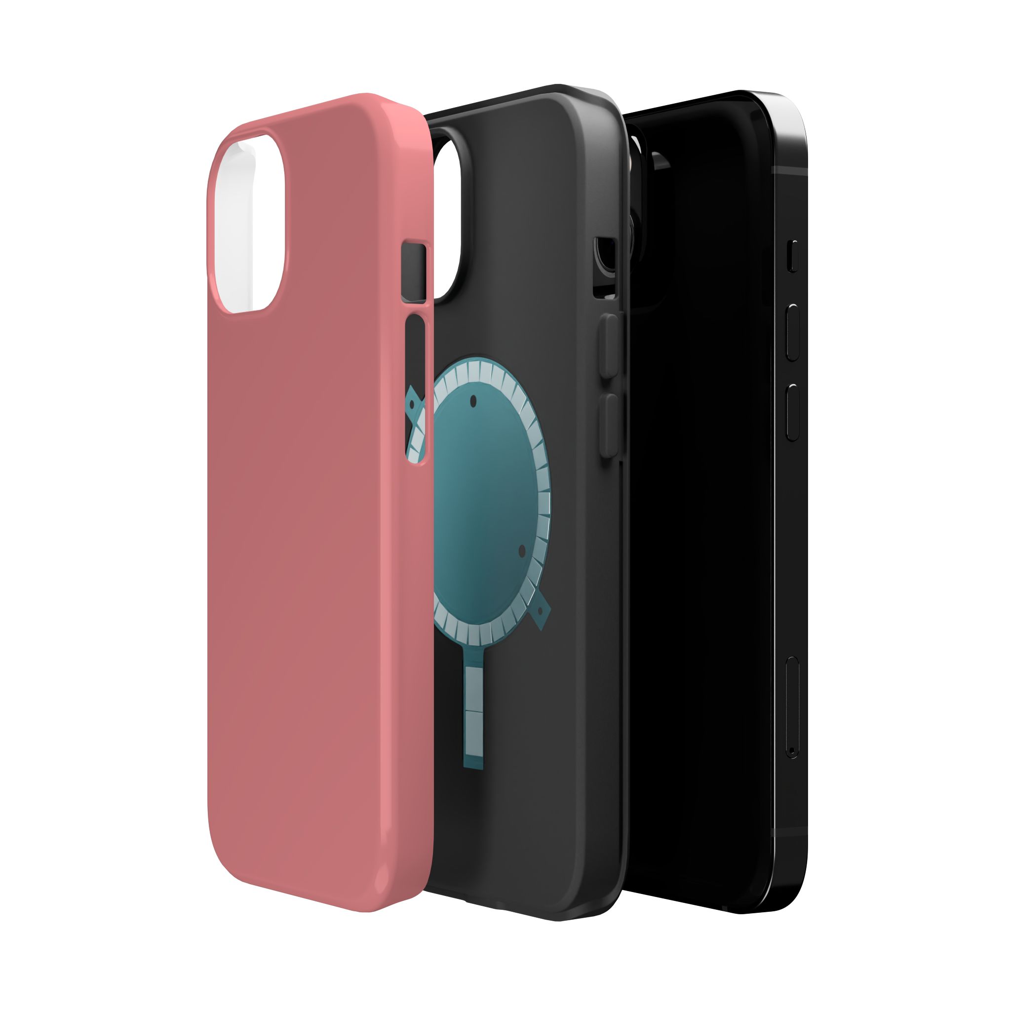Rosewood Red – Soft Rose Red iPhone Case - Image 3