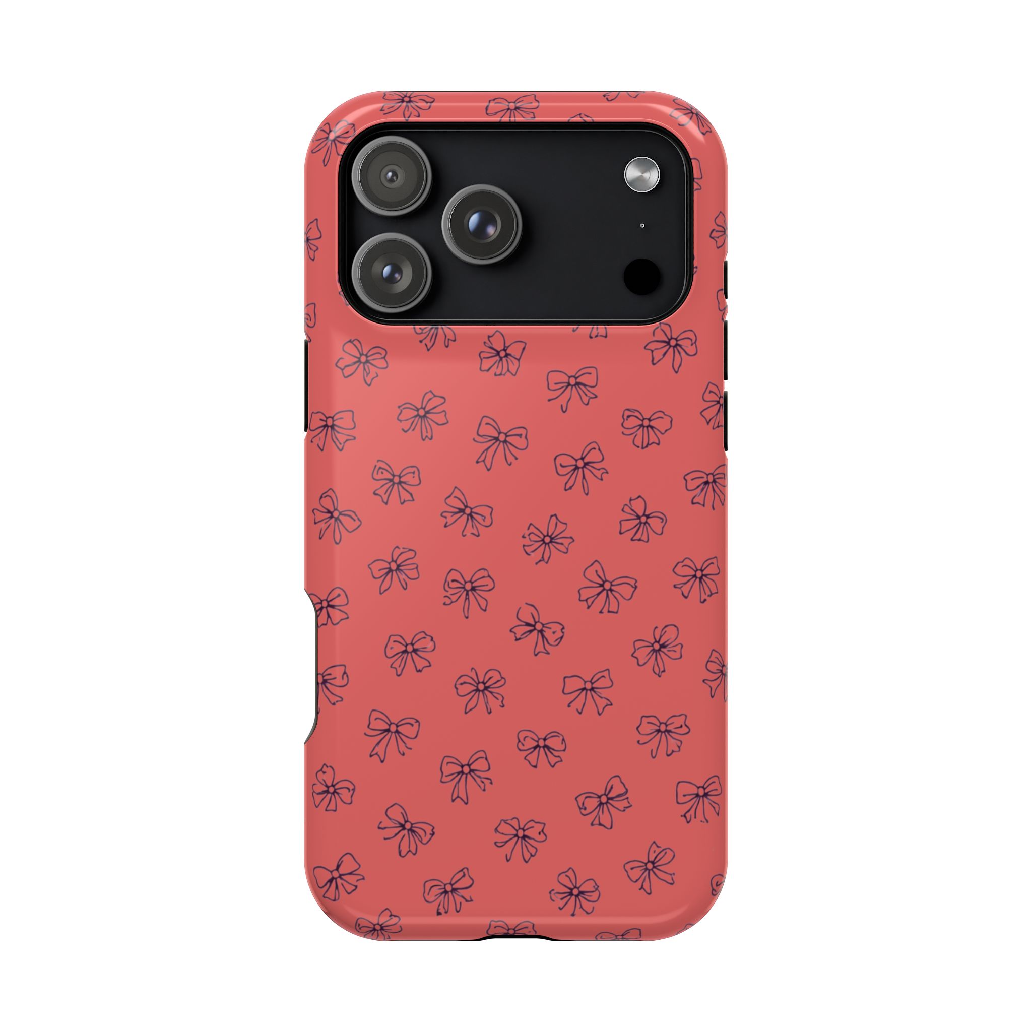 Coral Bows – Coral Bow iPhone Case - Image 39