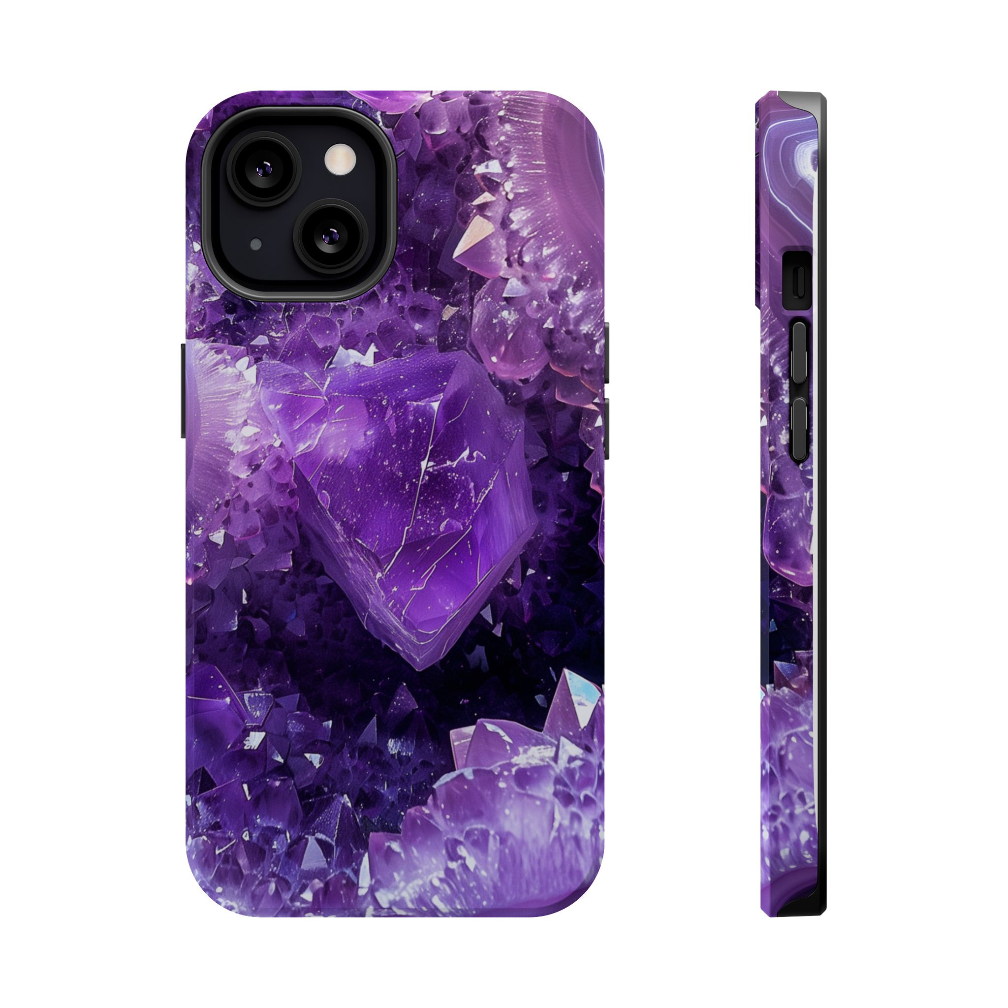 Violet Vice – Amethyst Geode Crystal iPhone Case - Image 10