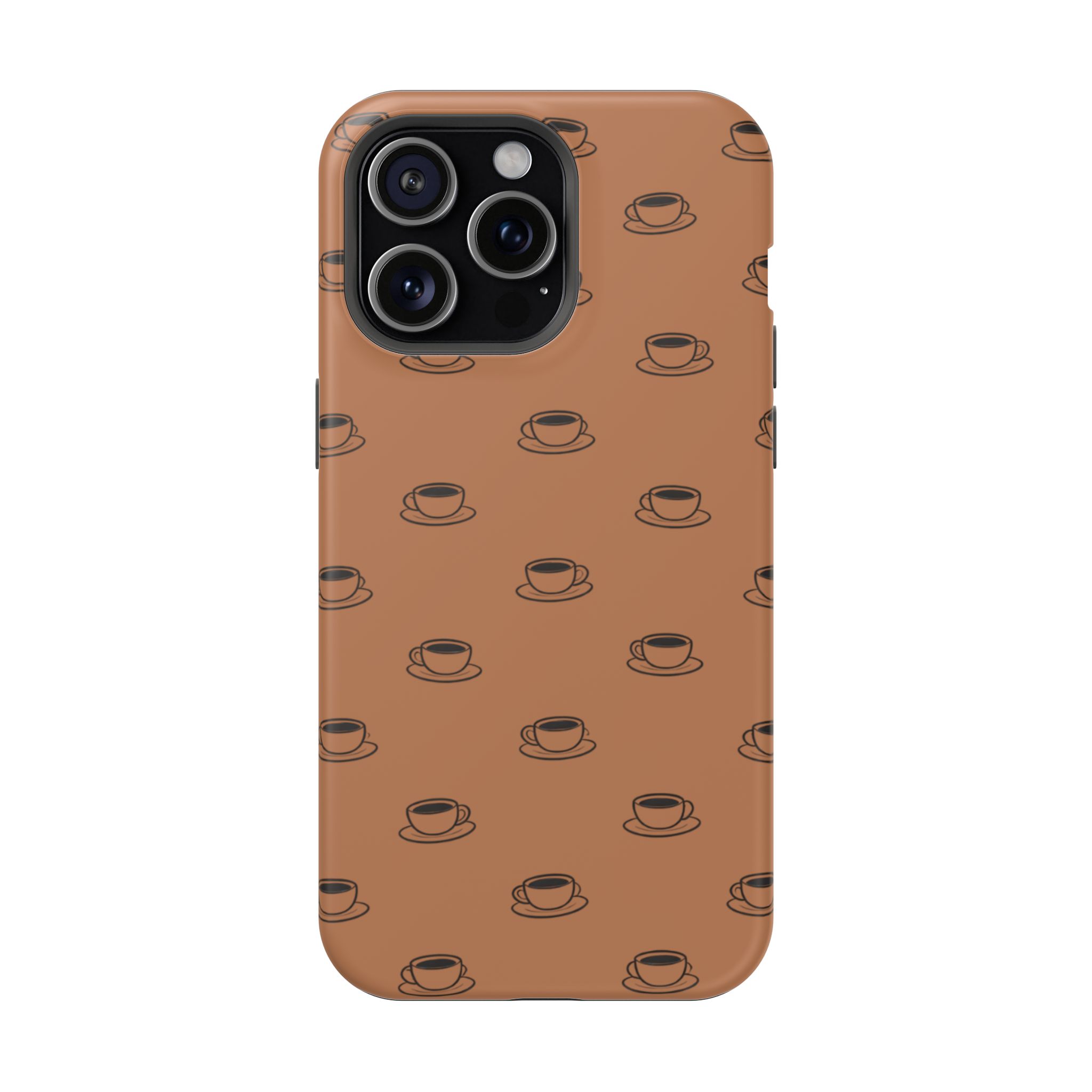 Espresso Cups – Minimal Coffee Pattern iPhone Case - Image 25