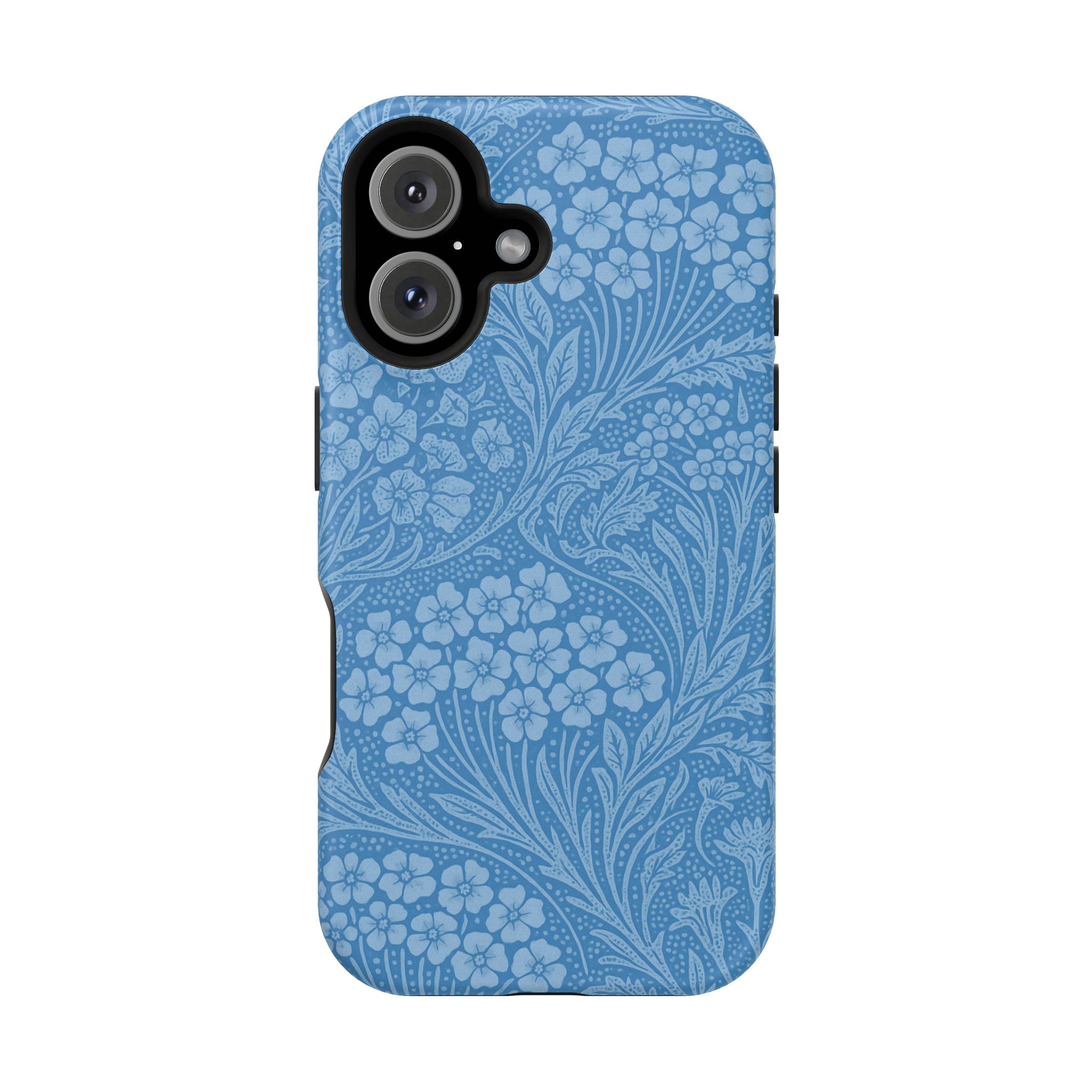Blue Meadow – Soft Sky Floral Pattern iPhone Case - Image 28