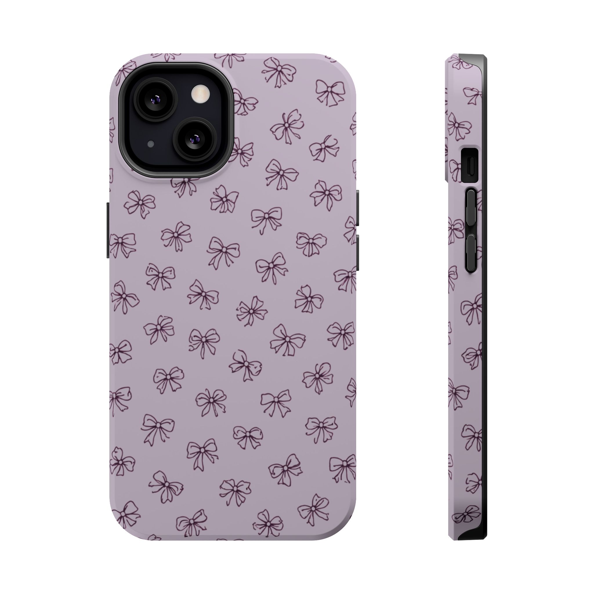 Lilac Bows – Soft Purple Ribbon Pattern iPhone Case - Image 11