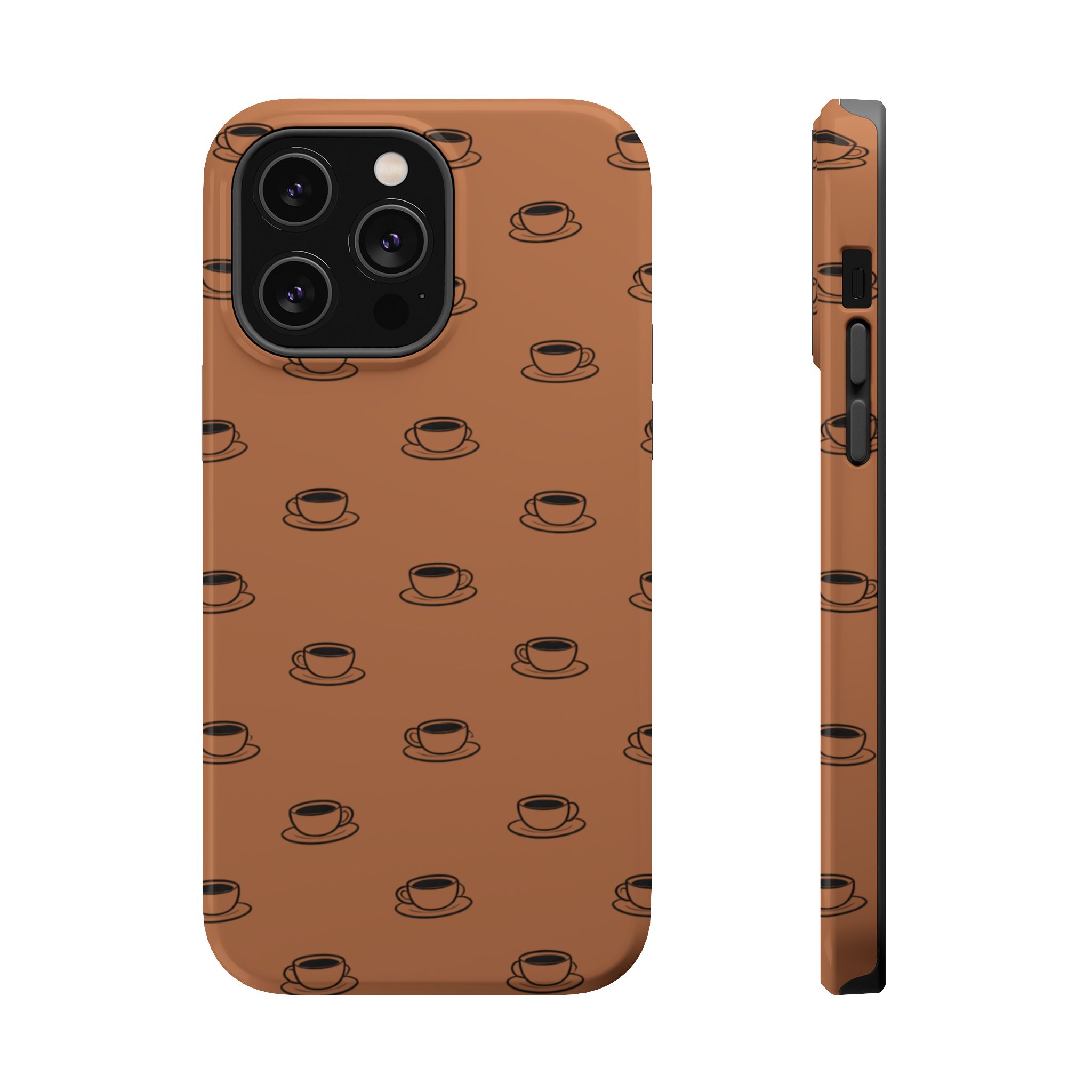 Espresso Cups – Minimal Coffee Pattern iPhone Case - Image 8