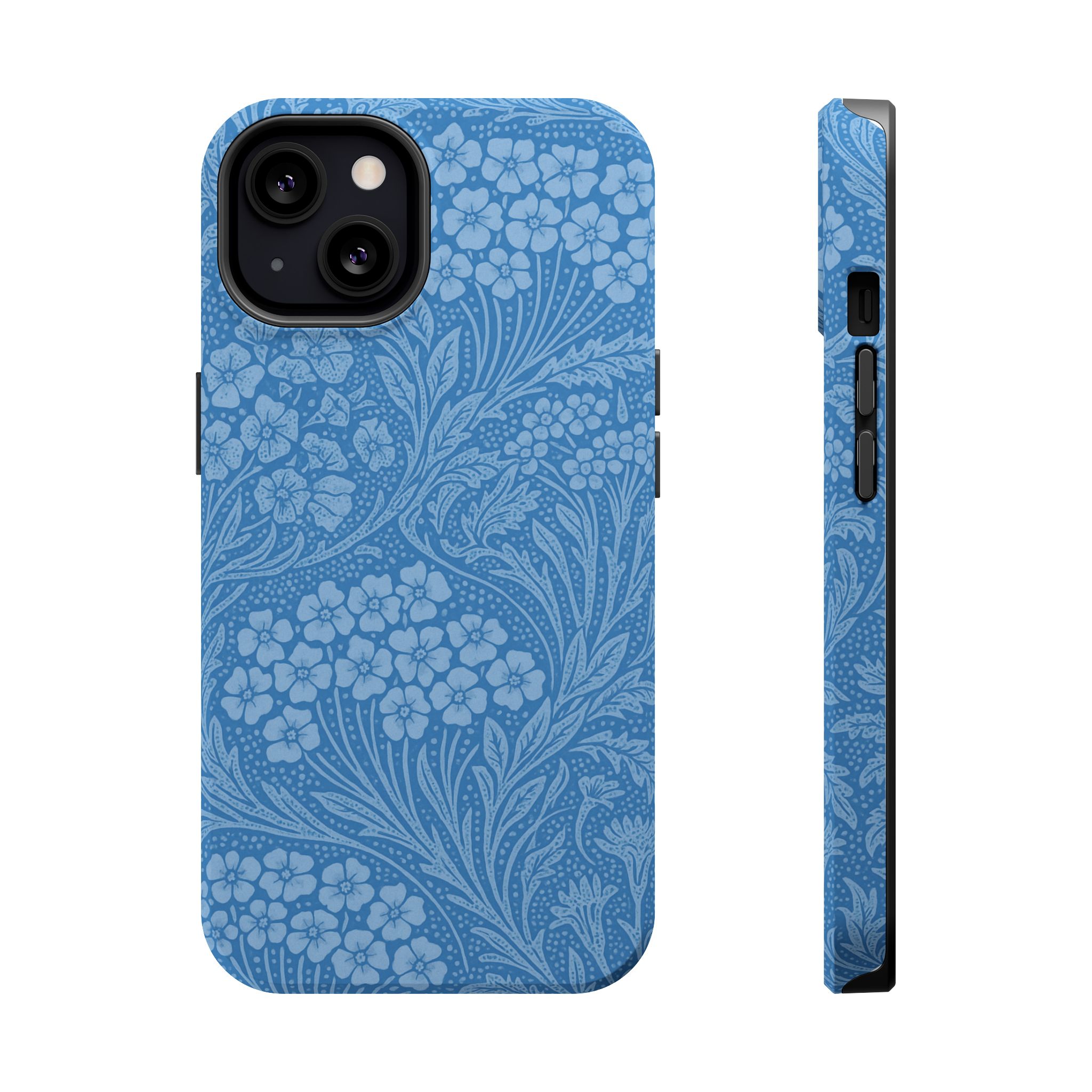 Blue Meadow – Soft Sky Floral Pattern iPhone Case - Image 12