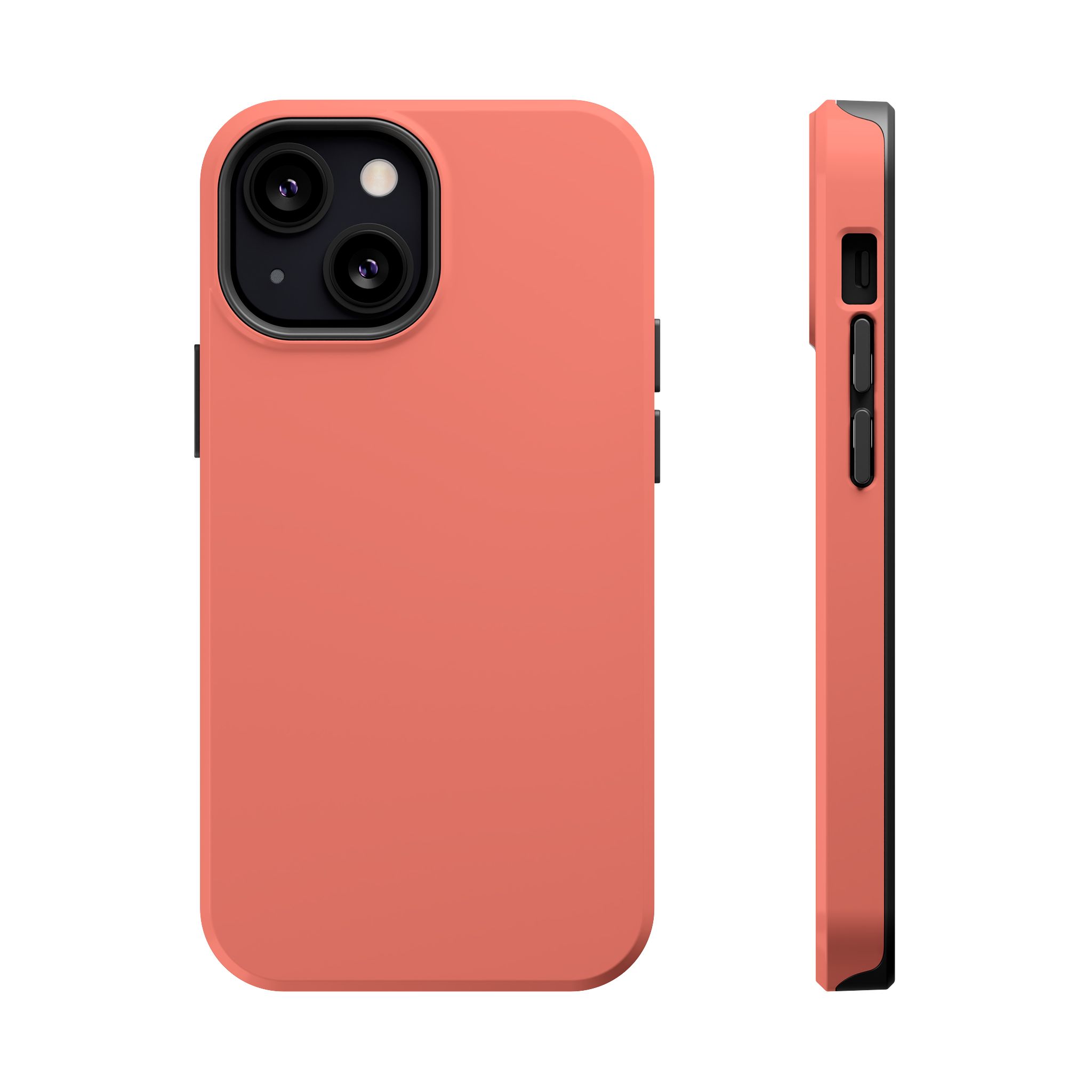 Peachy Coral – Warm Coral iPhone Case - Image 12