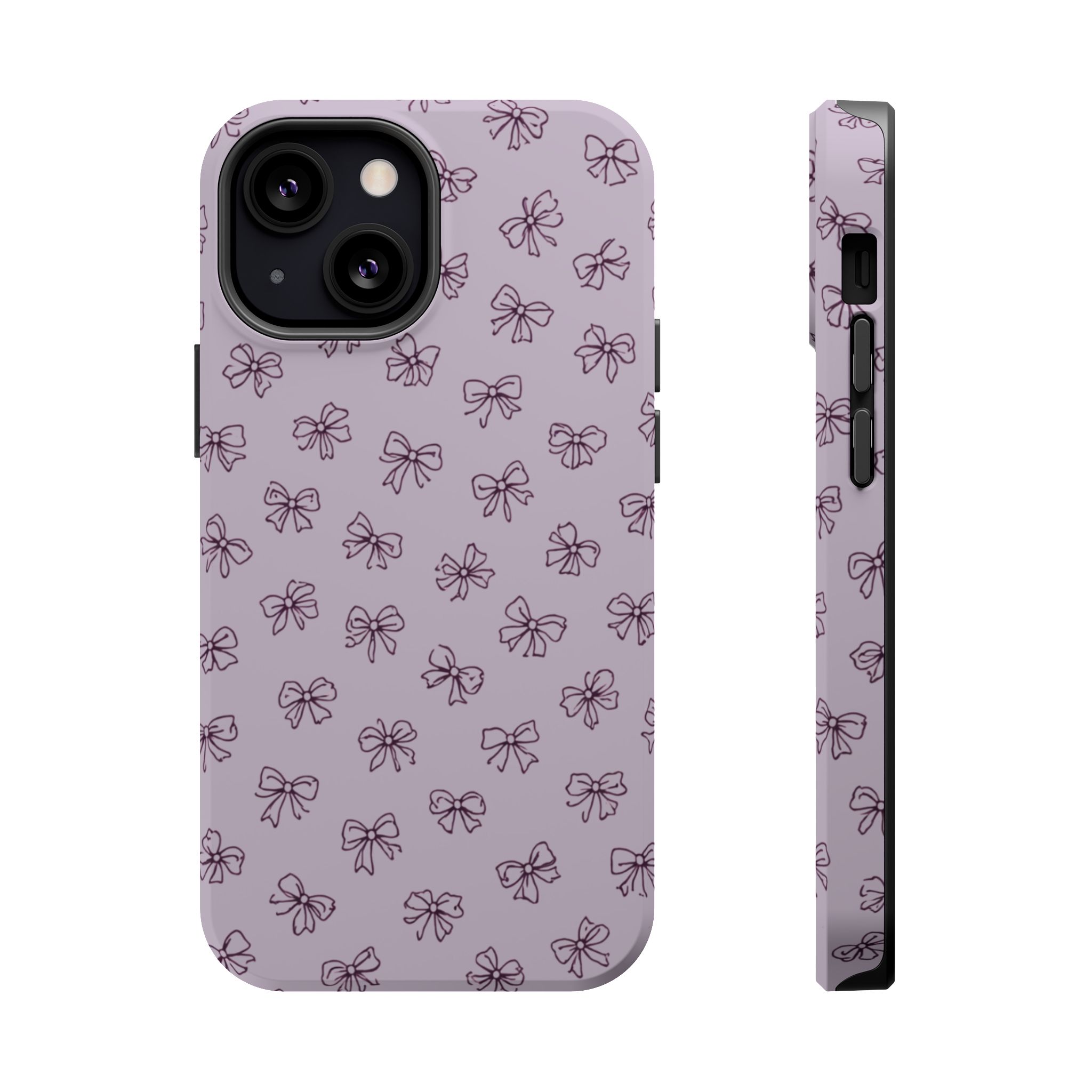 Lilac Bows – Soft Purple Ribbon Pattern iPhone Case - Image 13