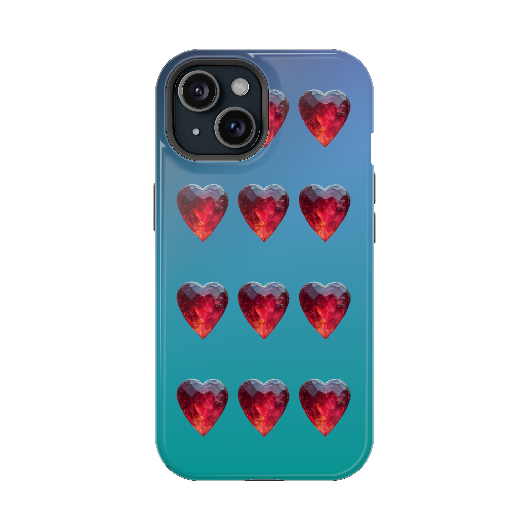 Scarlet Love – Ruby Heart Gems Love iPhone Case - Image 18
