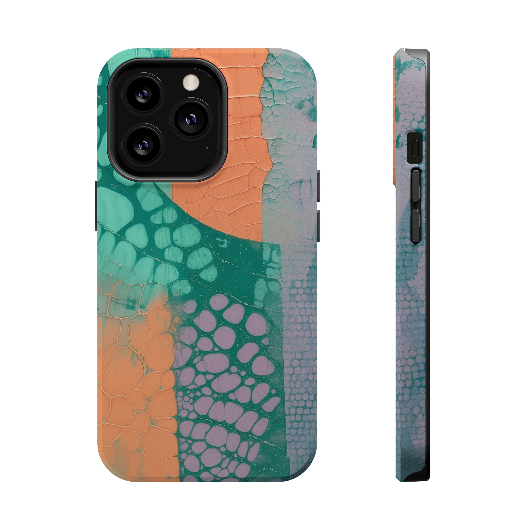 Serpentina Chic – Teal Coral Snake Skin iPhone Case - Image 54
