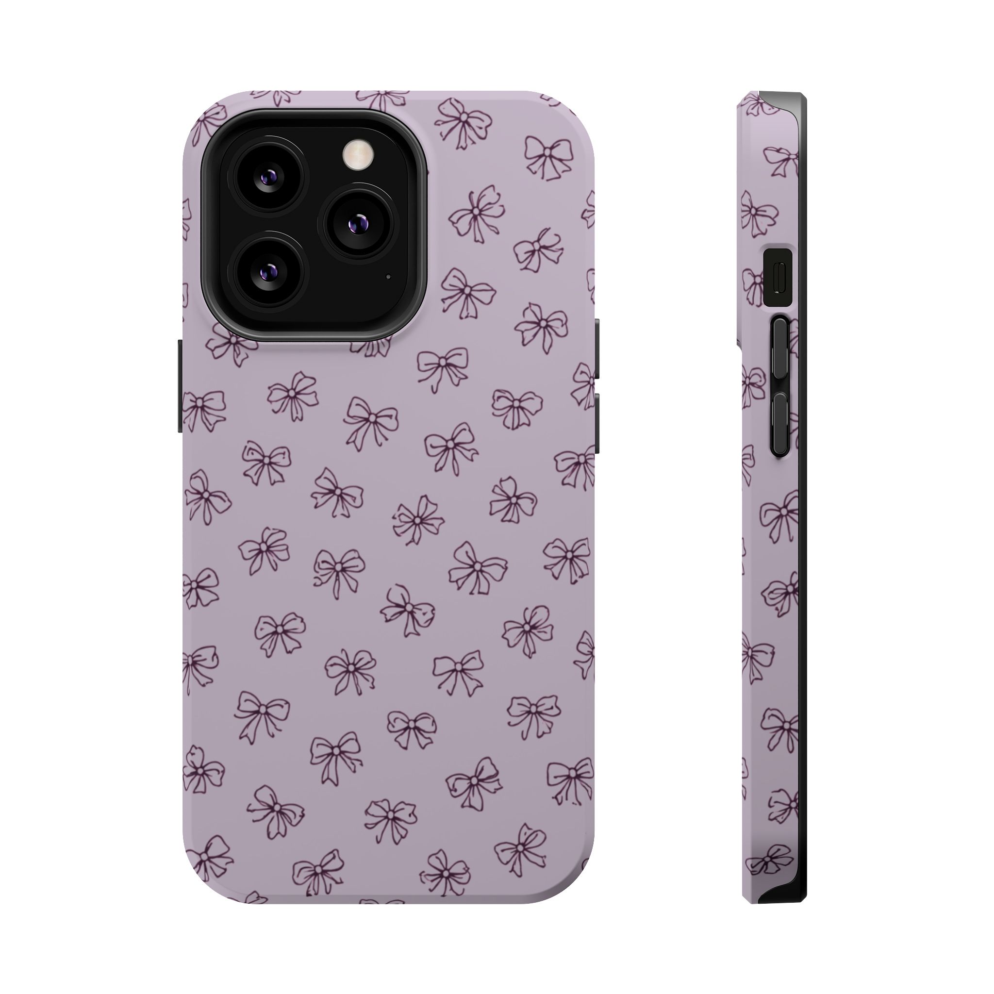 Lilac Bows – Soft Purple Ribbon Pattern iPhone Case - Image 15