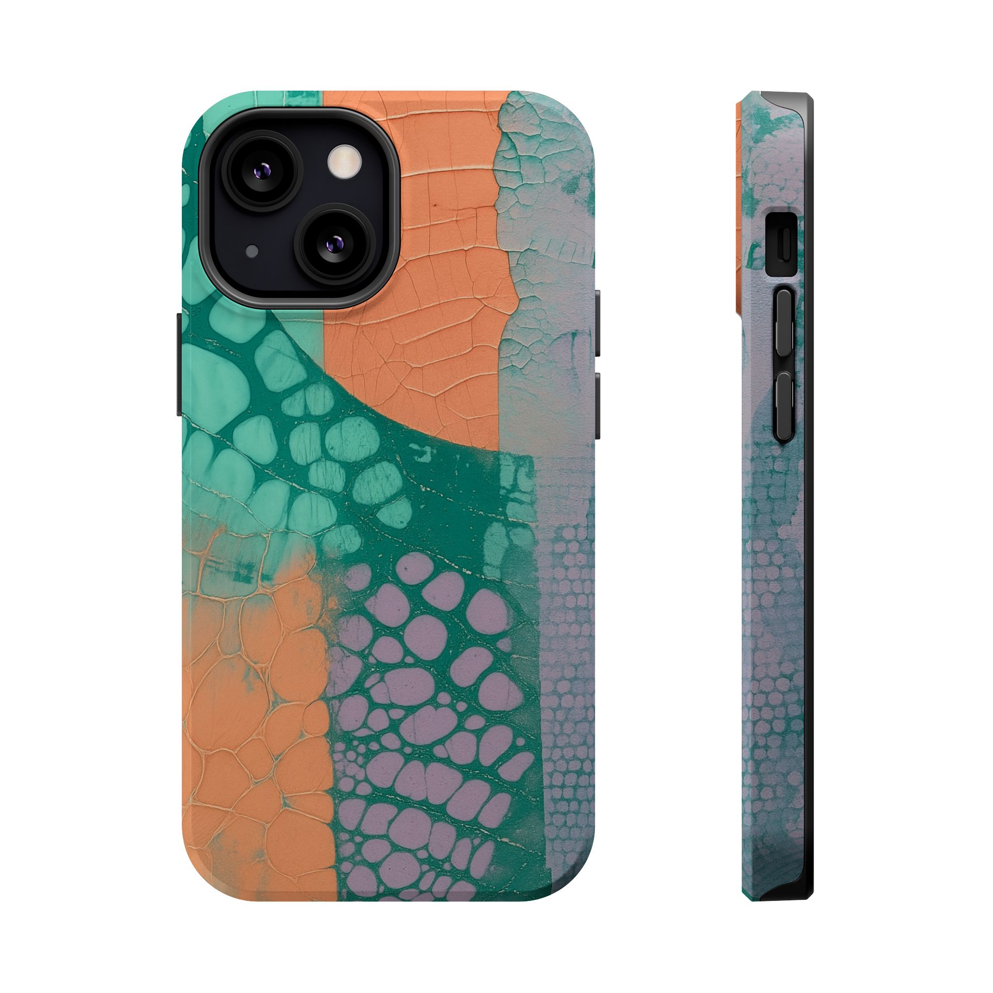 Serpentina Chic – Teal Coral Snake Skin iPhone Case - Image 42