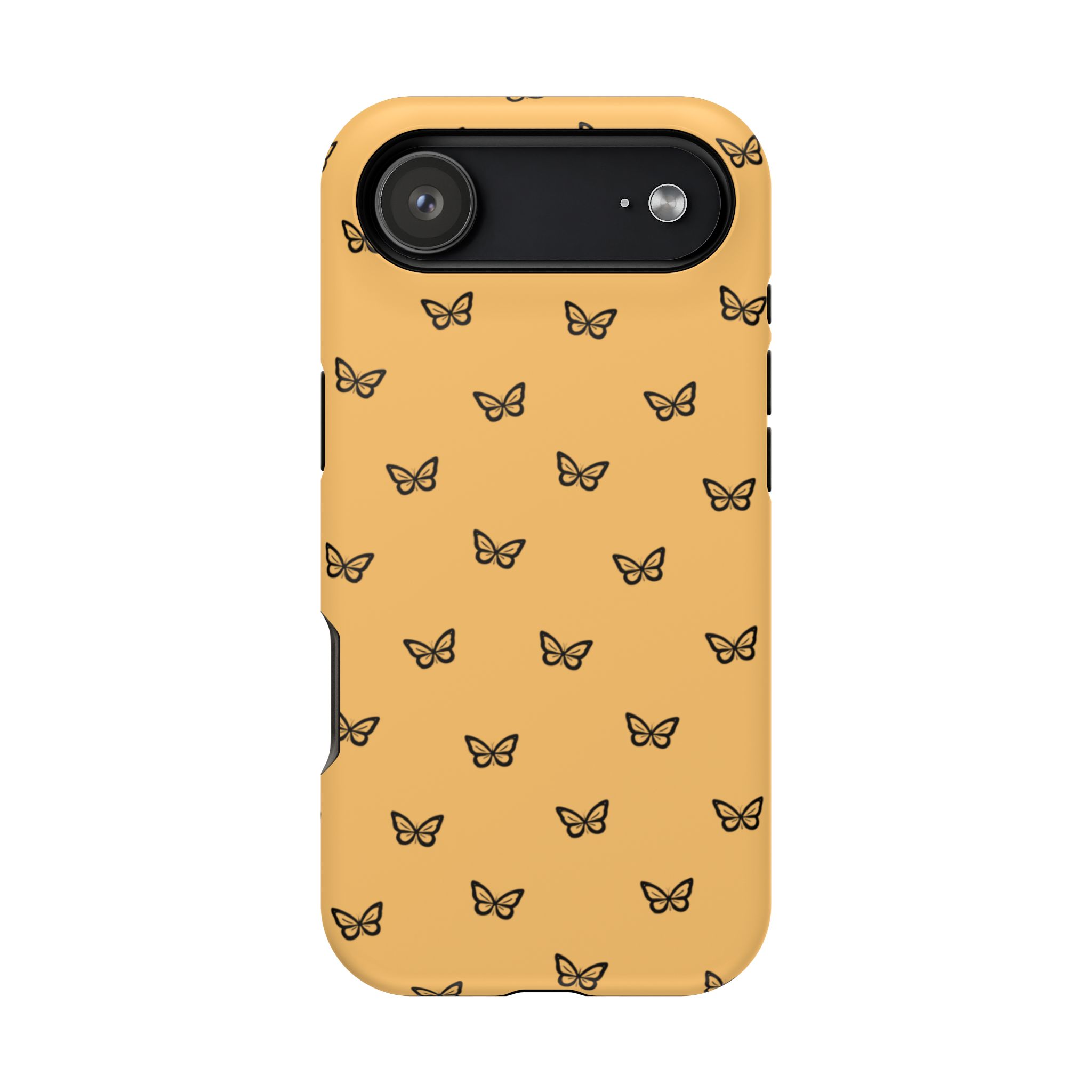 Golden Flutter – Sunset Butterfly iPhone Case - Image 36