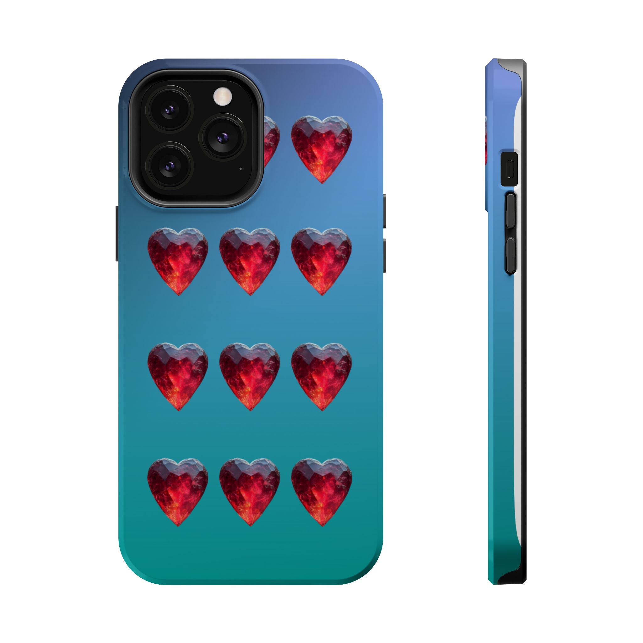 Scarlet Love – Ruby Heart Gems Love iPhone Case - Image 16