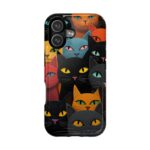 Colorful Cat Faces iPhone Case