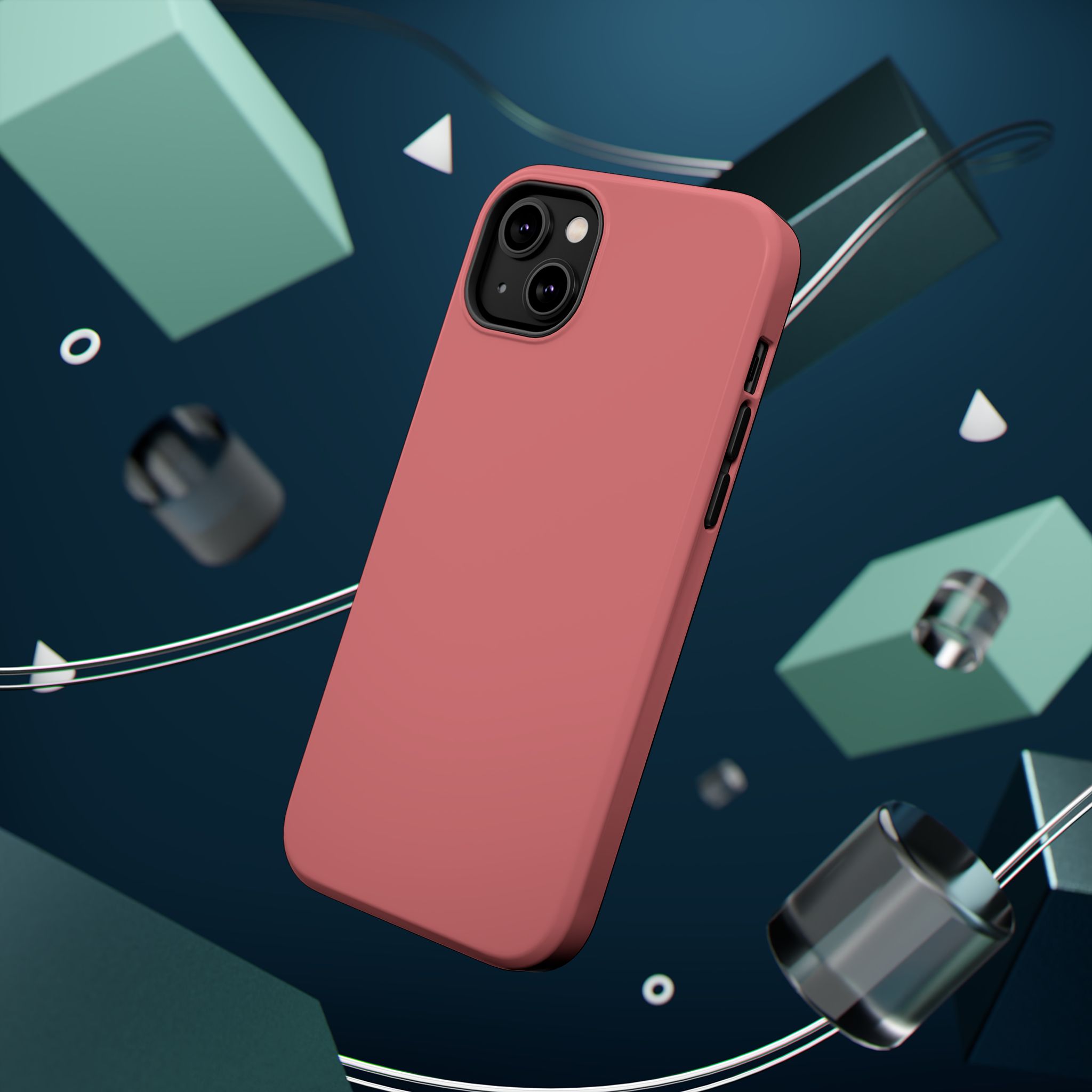 Rosewood Red – Soft Rose Red iPhone Case - Image 20