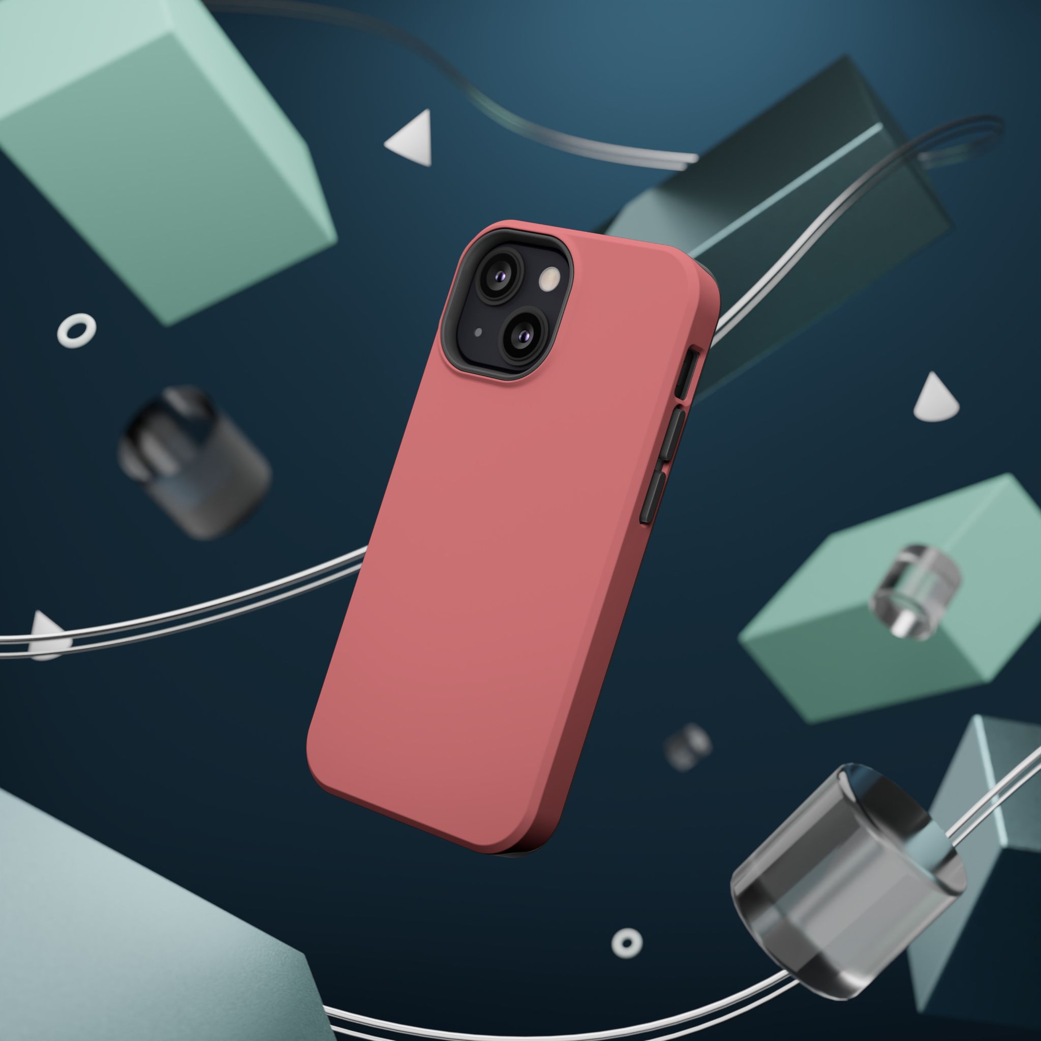 Rosewood Red – Soft Rose Red iPhone Case - Image 48
