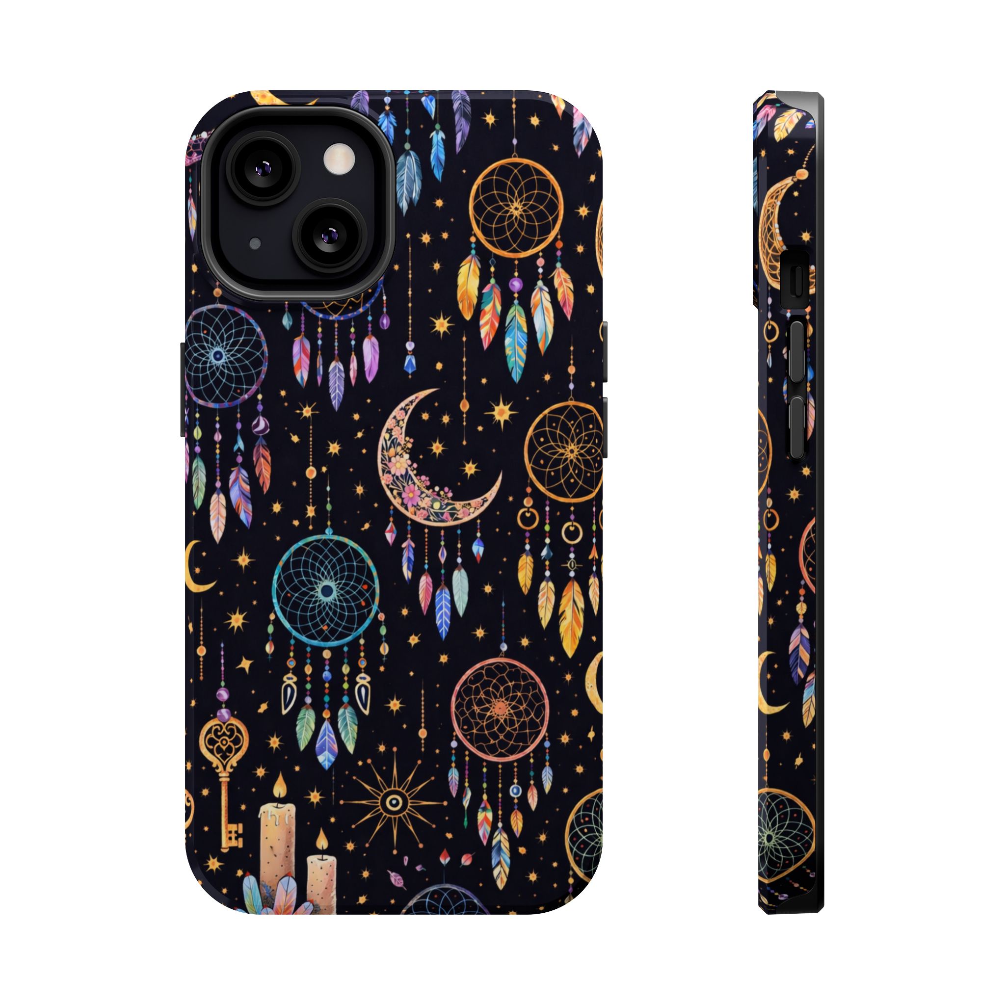 Celestial Dreams – Lunar Dream Catcher Magic iPhone Case - Image 10