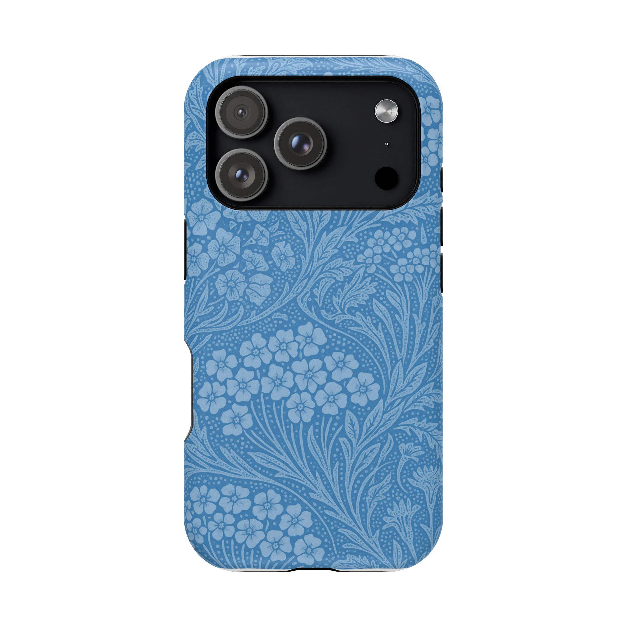 Blue Meadow – Soft Sky Floral Pattern iPhone Case - Image 38