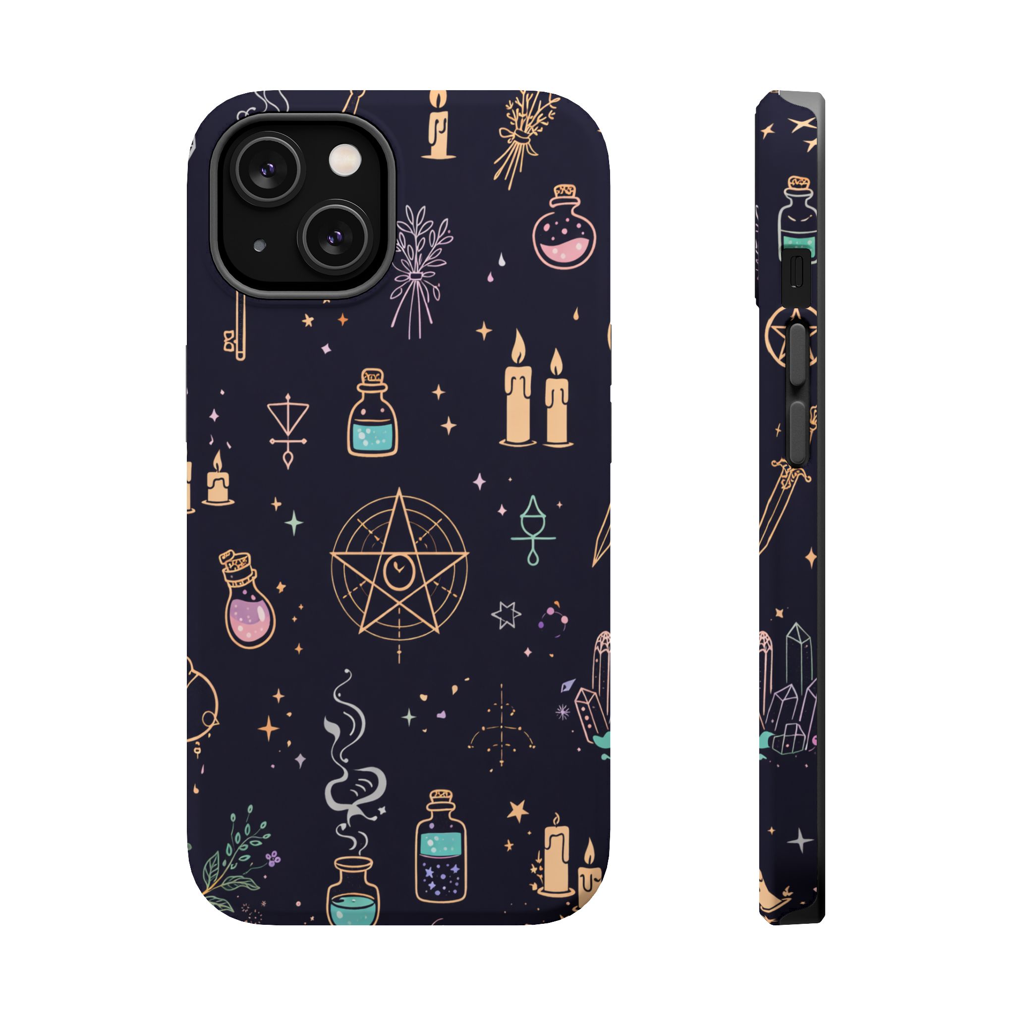 Coven Symbols – Witchcraft Icons Magic iPhone Case - Image 3
