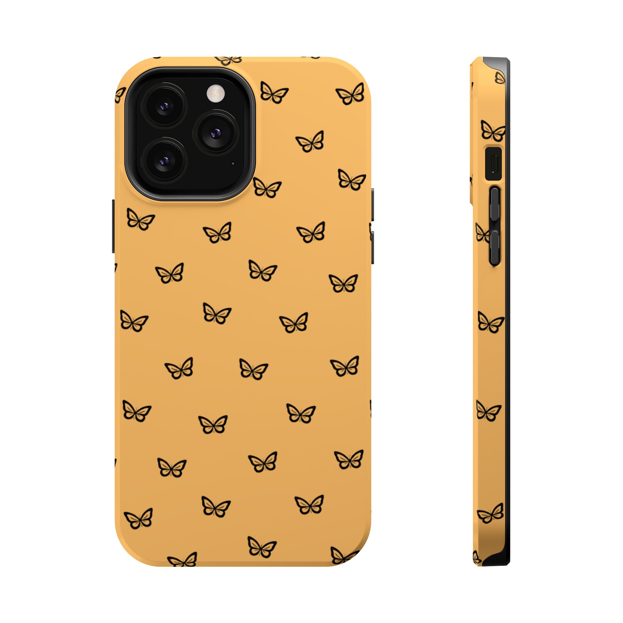 Golden Flutter – Sunset Butterfly iPhone Case - Image 16