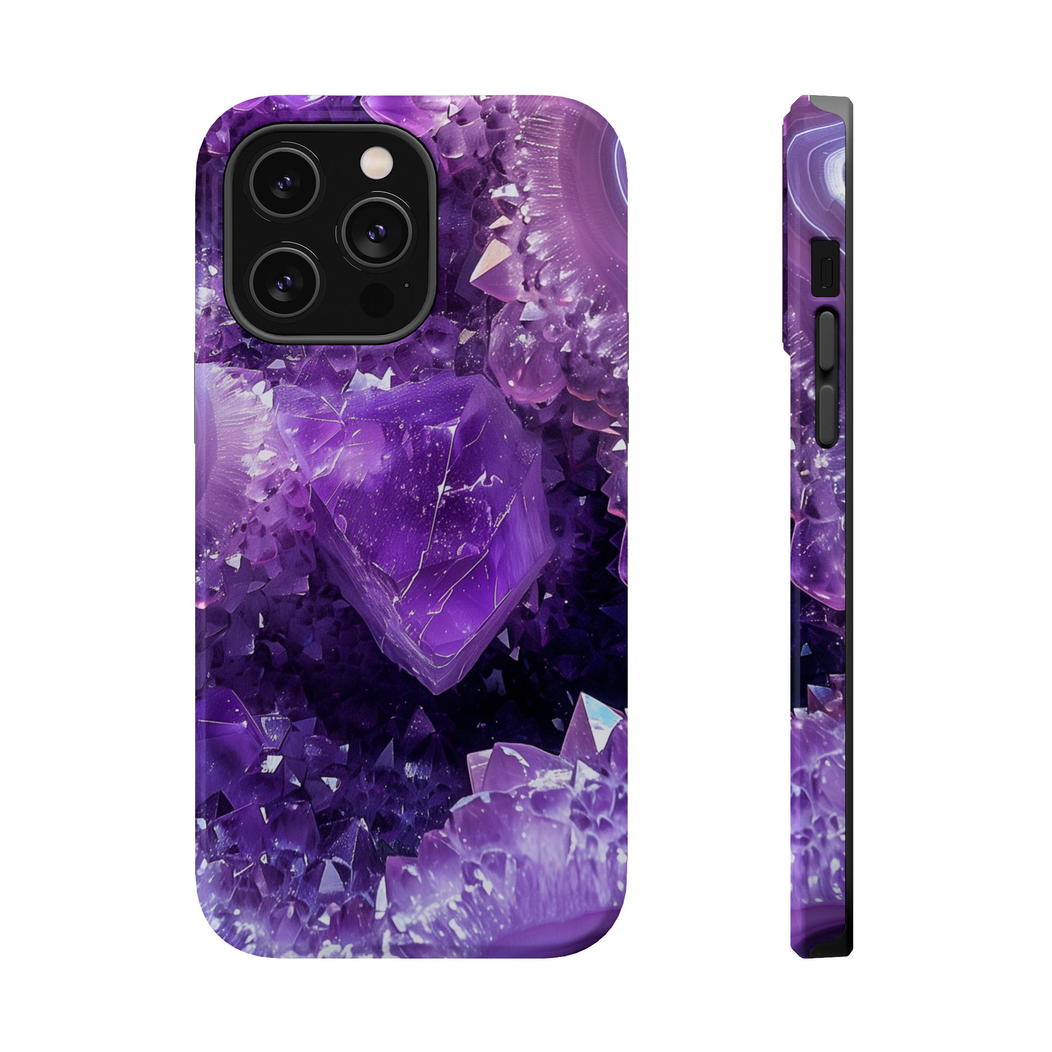 Violet Vice – Amethyst Geode Crystal iPhone Case - Image 8