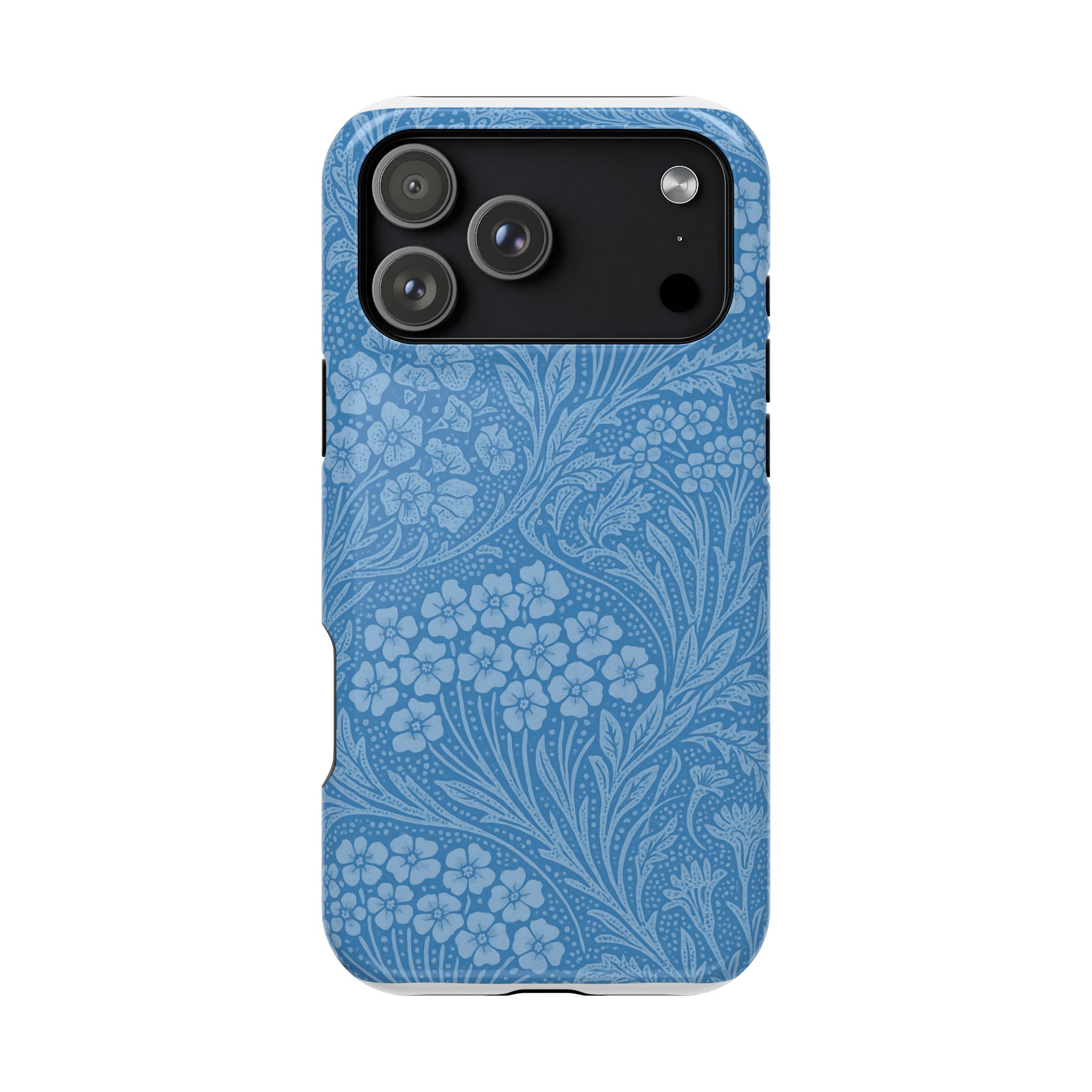 Blue Meadow – Soft Sky Floral Pattern iPhone Case - Image 39