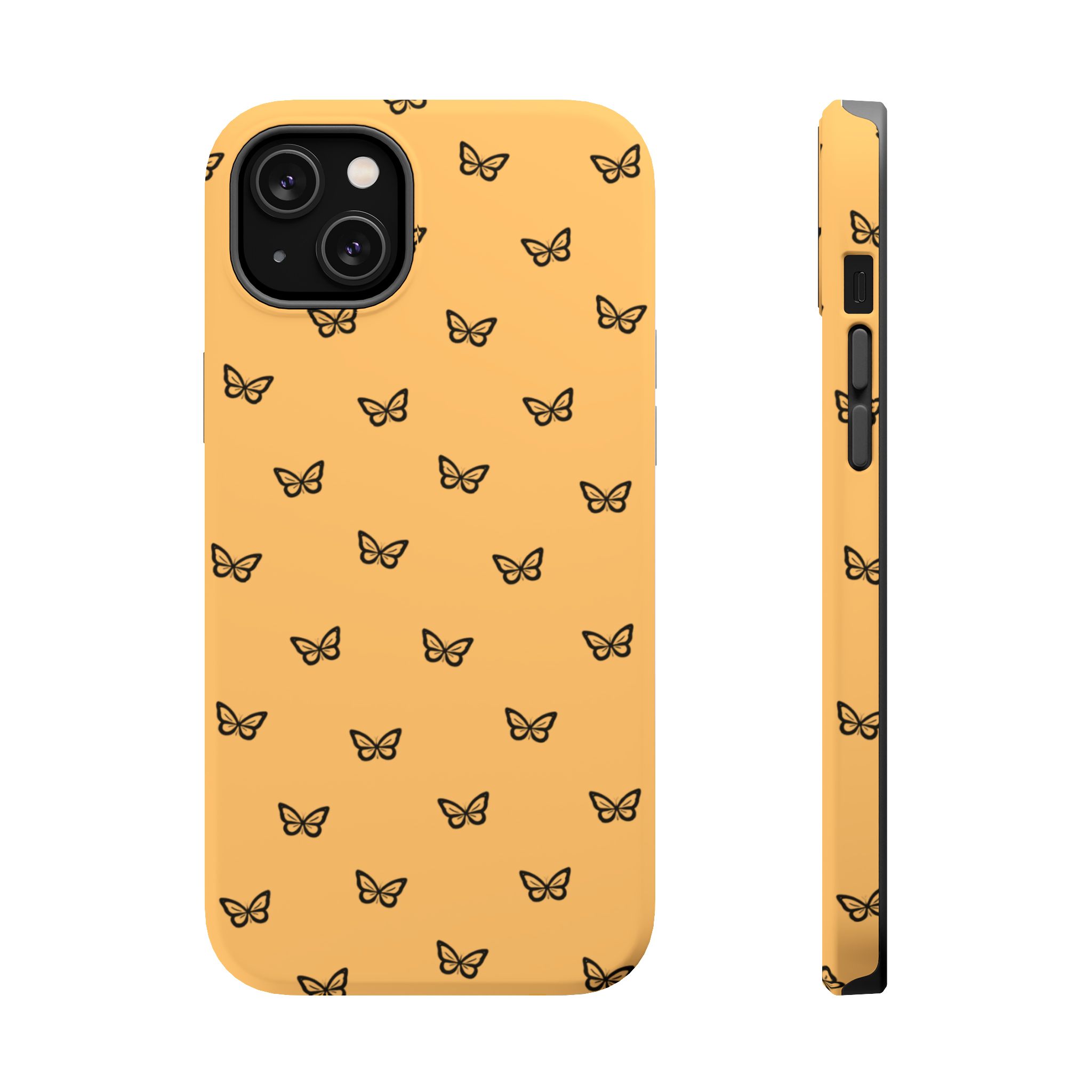 Golden Flutter – Sunset Butterfly iPhone Case - Image 7