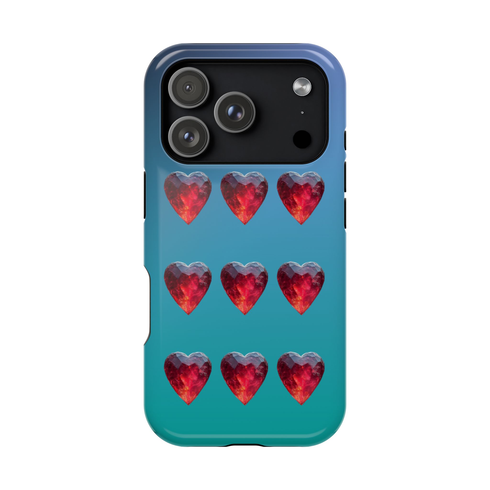 Scarlet Love – Ruby Heart Gems Love iPhone Case - Image 37
