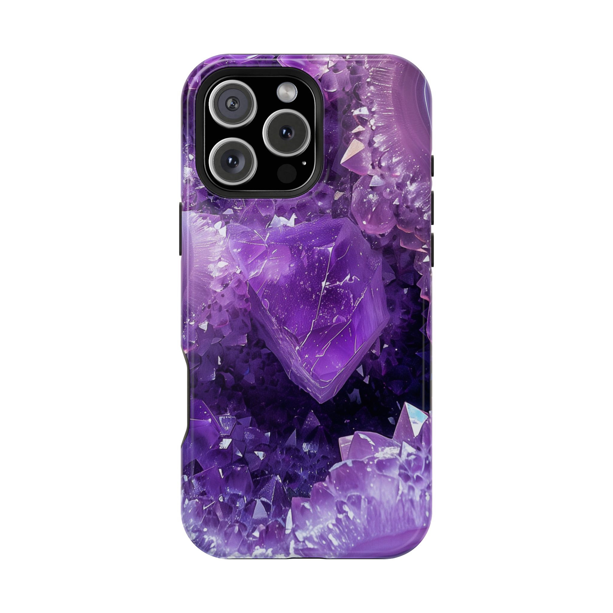 Violet Vice – Amethyst Geode Crystal iPhone Case - Image 32
