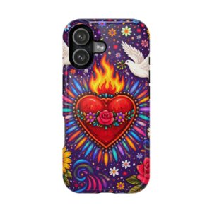 mexican folk art sacred heart iphone sase