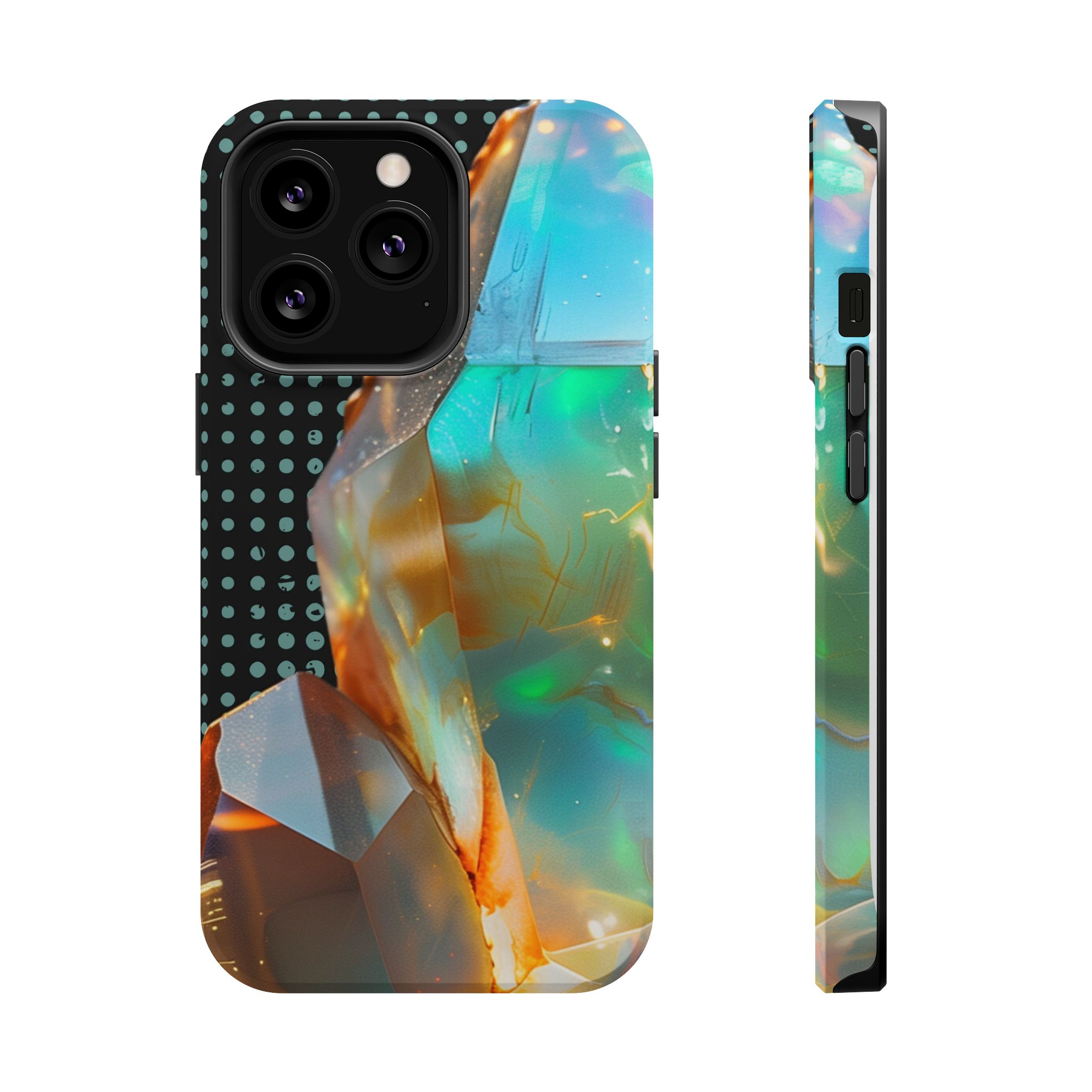 Prism Aura – Opal Iridescent Crystal Glow iPhone Case - Image 15