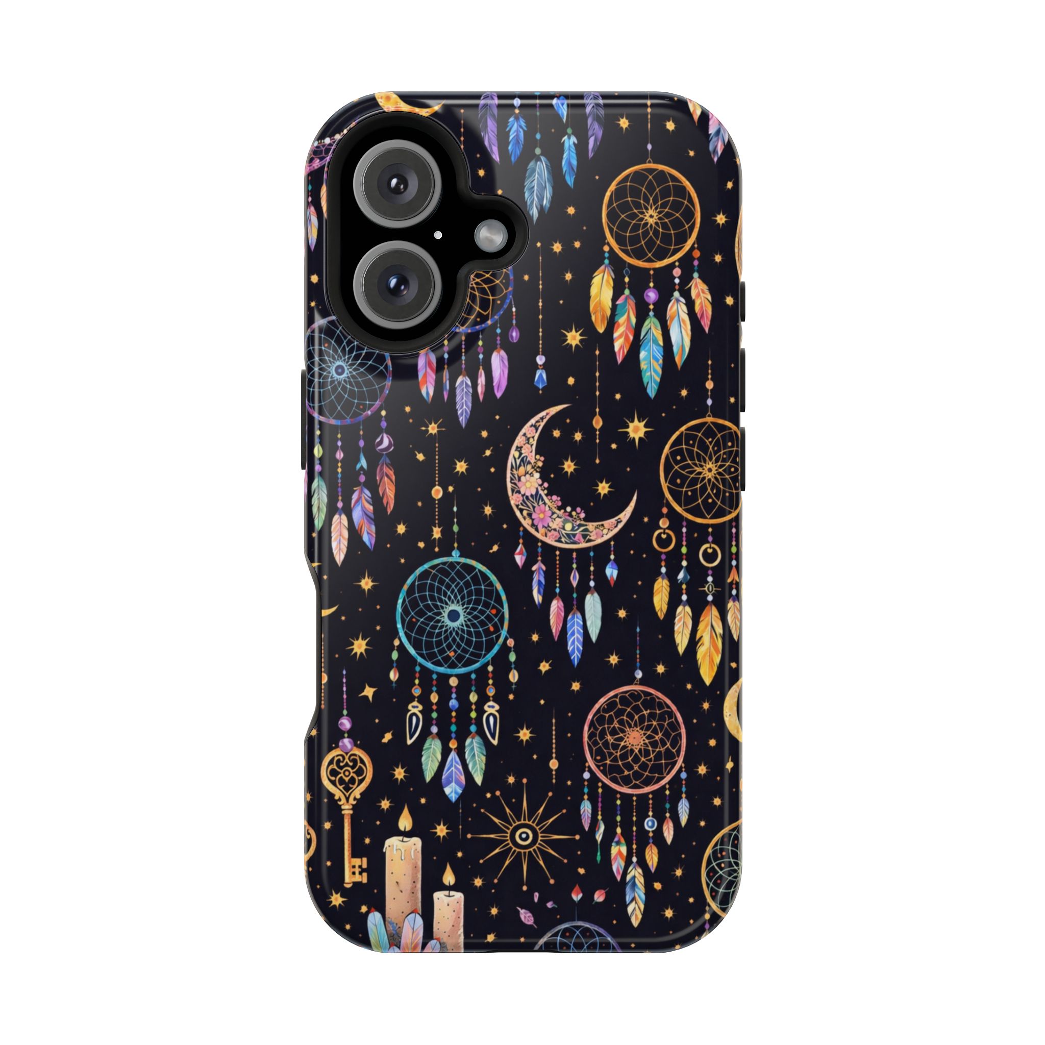Celestial Dreams – Lunar Dream Catcher Magic iPhone Case - Image 26