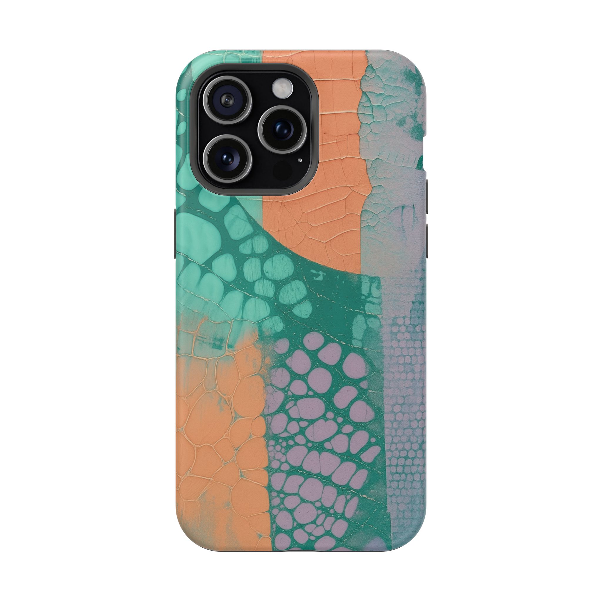 Serpentina Chic – Teal Coral Snake Skin iPhone Case - Image 94