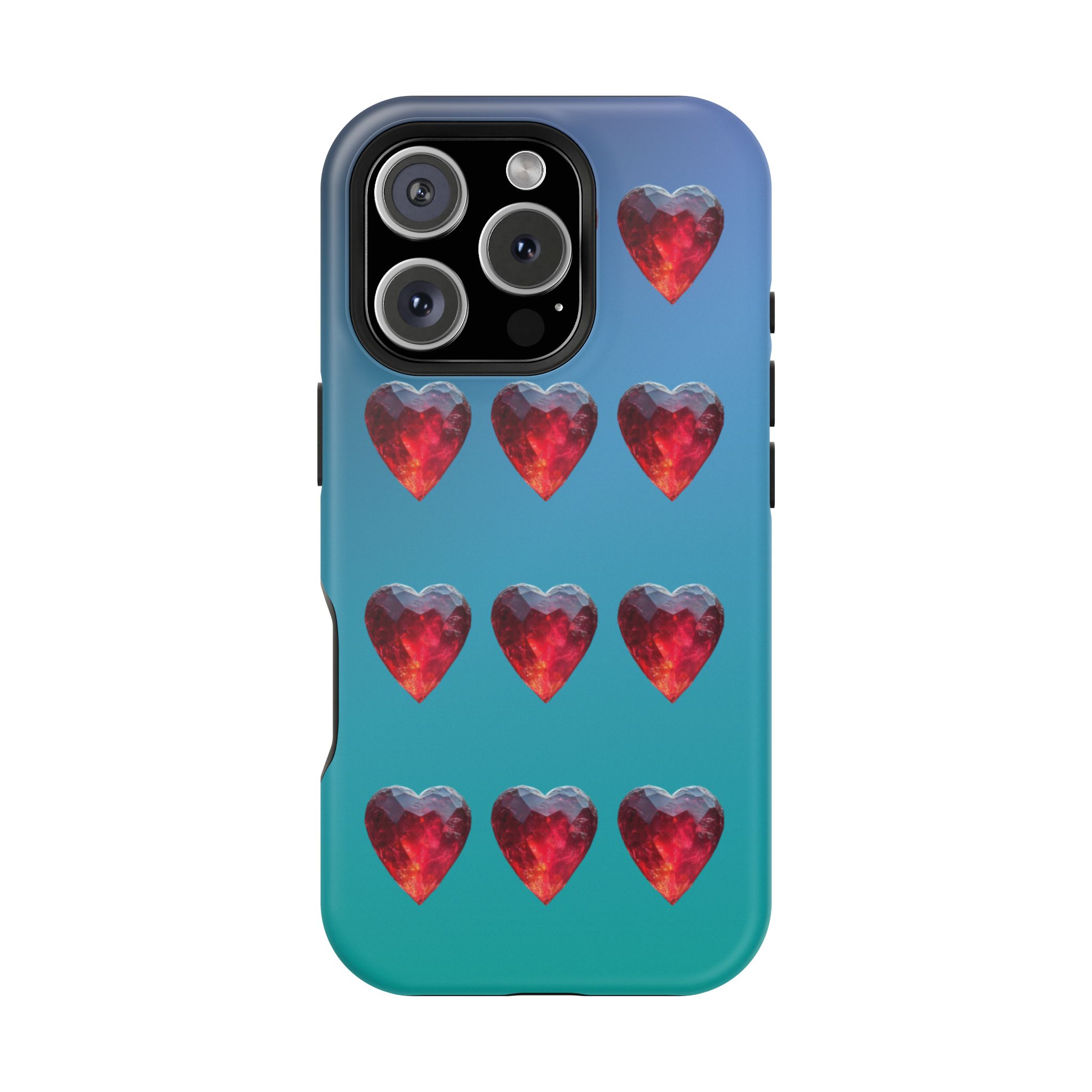 Scarlet Love – Ruby Heart Gems Love iPhone Case - Image 31