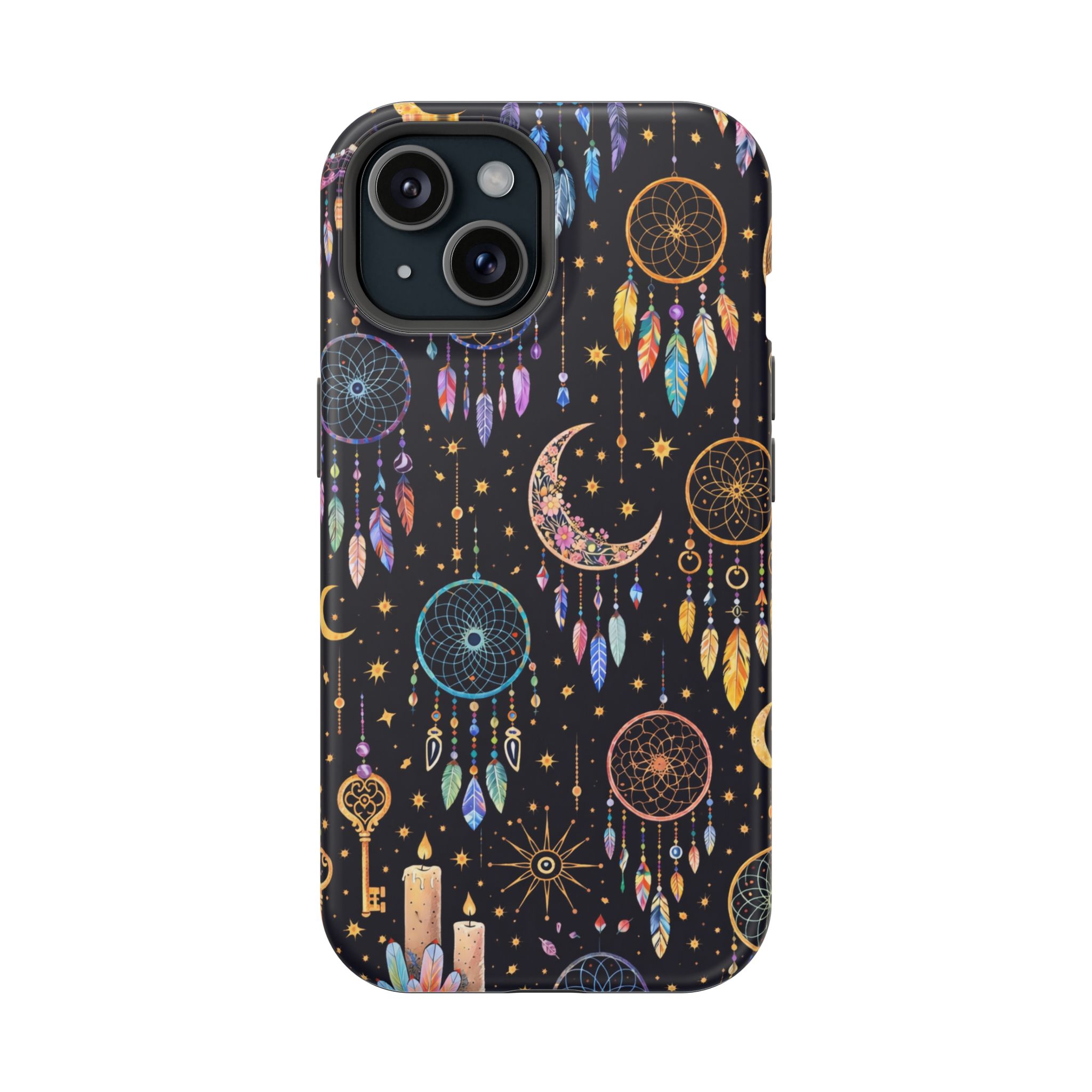 Celestial Dreams – Lunar Dream Catcher Magic iPhone Case - Image 19