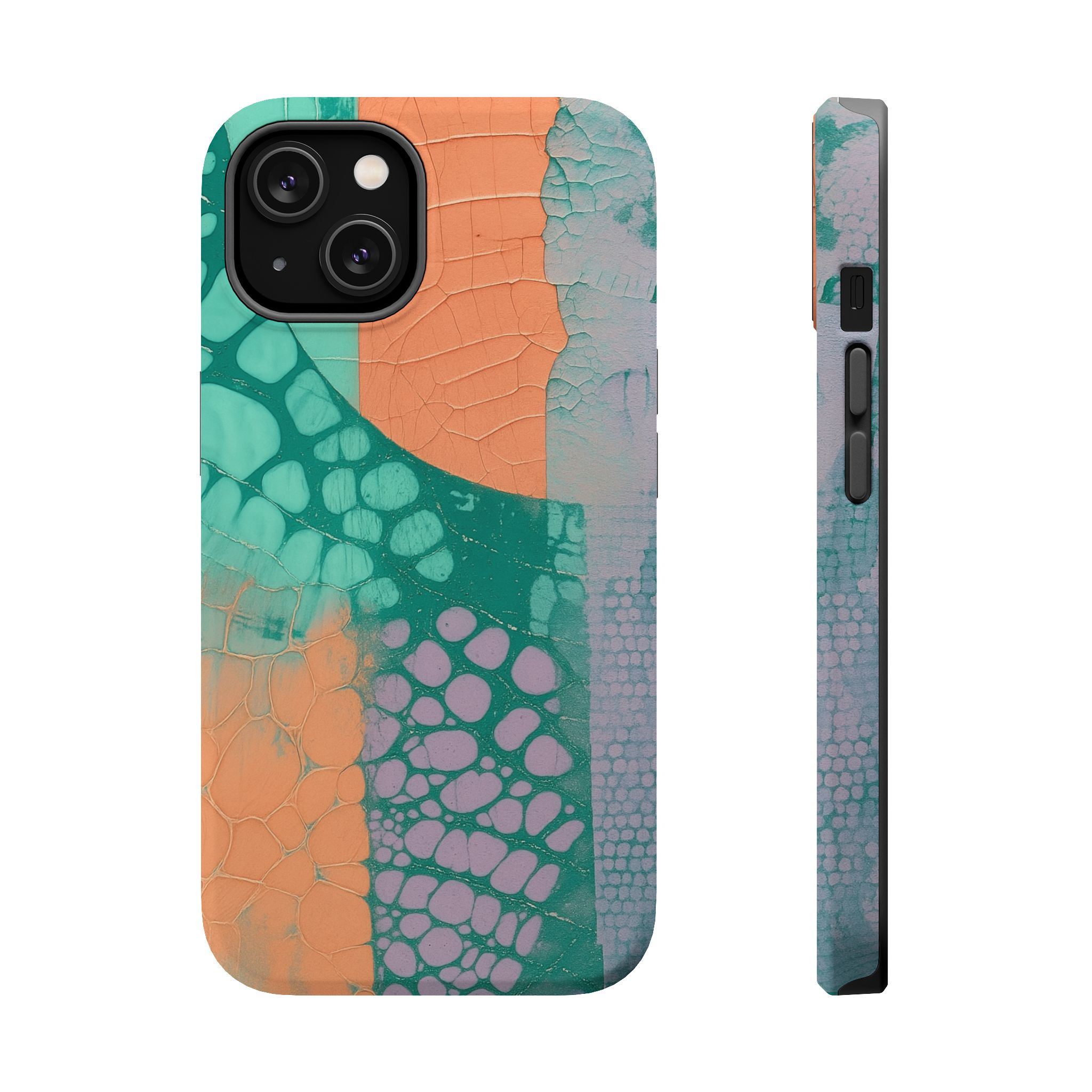 Serpentina Chic – Teal Coral Snake Skin iPhone Case - Image 6