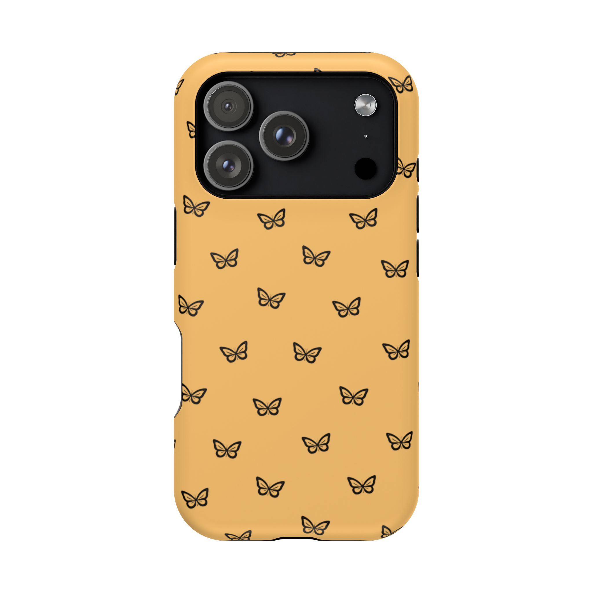 Golden Flutter – Sunset Butterfly iPhone Case - Image 38