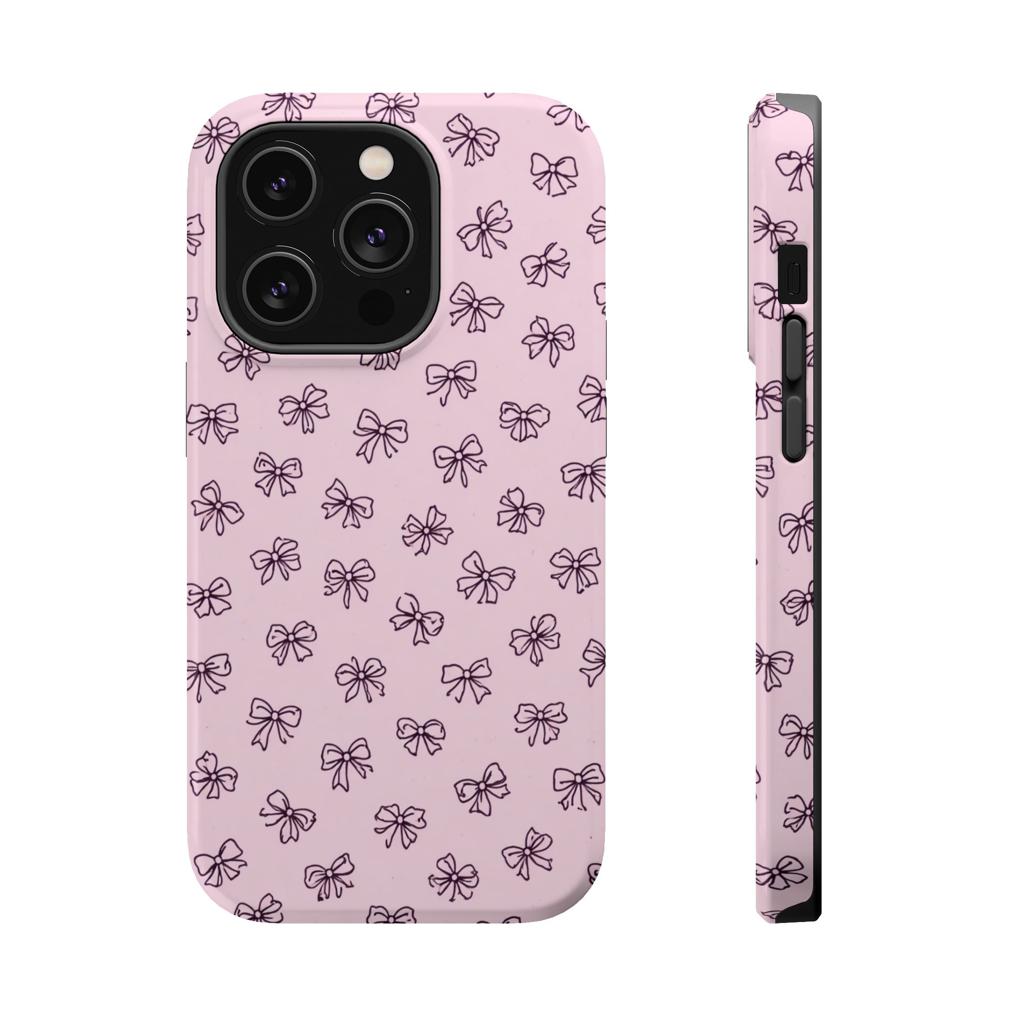 Blush Bows – Pink Bow iPhone Case - Image 4
