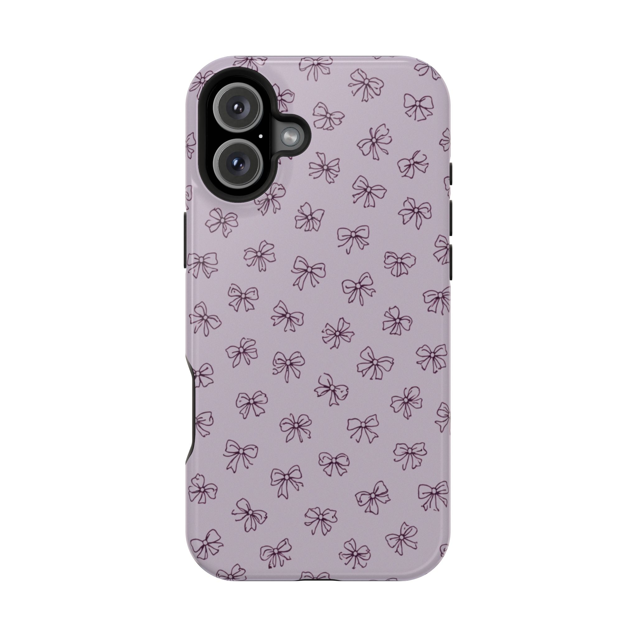 Lilac Bows – Soft Purple Ribbon Pattern iPhone Case - Image 28