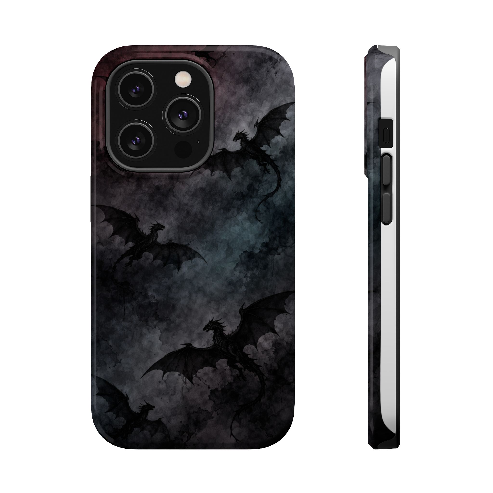 Shadow Flight – Dark Dragon Gothic iPhone Case - Image 4