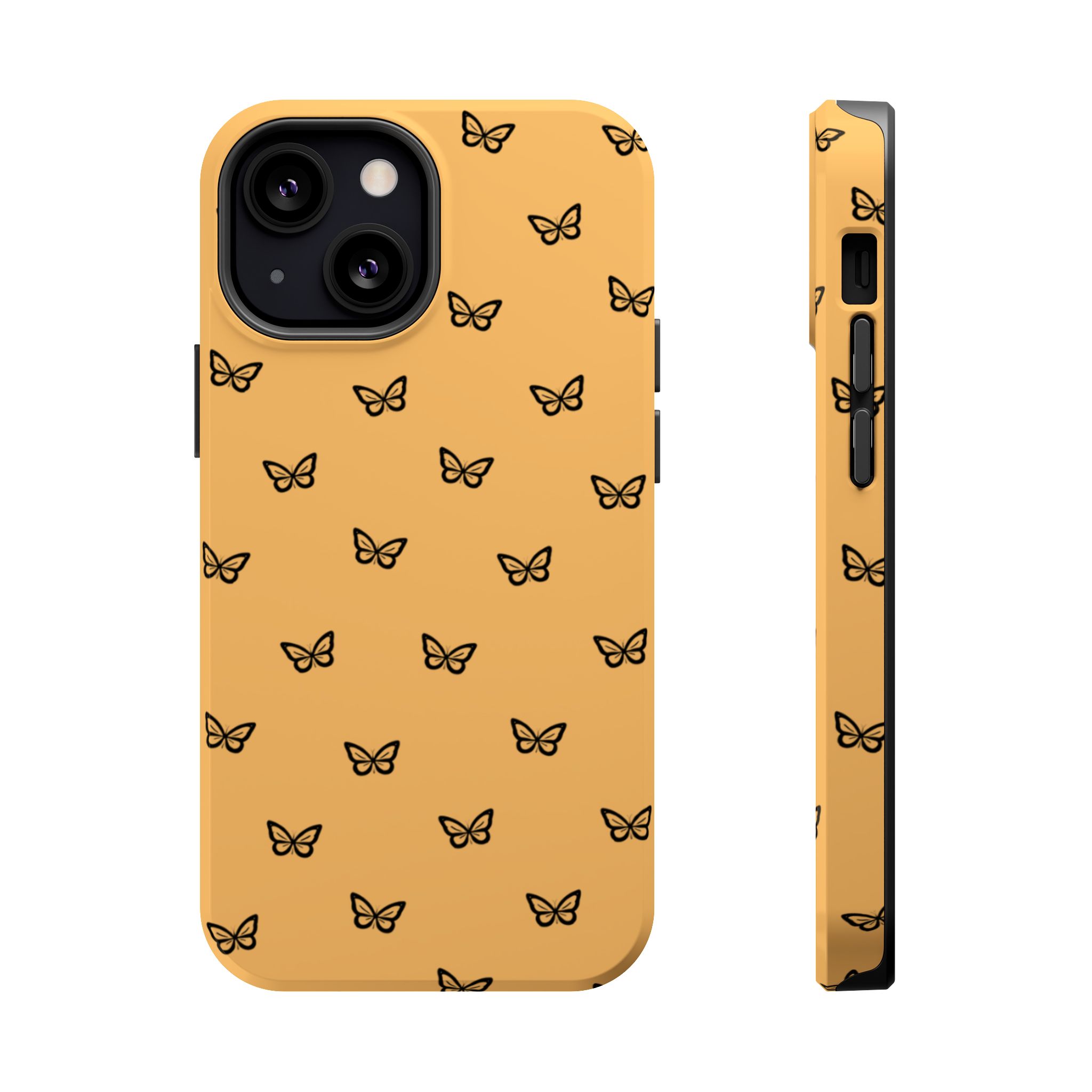 Golden Flutter – Sunset Butterfly iPhone Case - Image 12