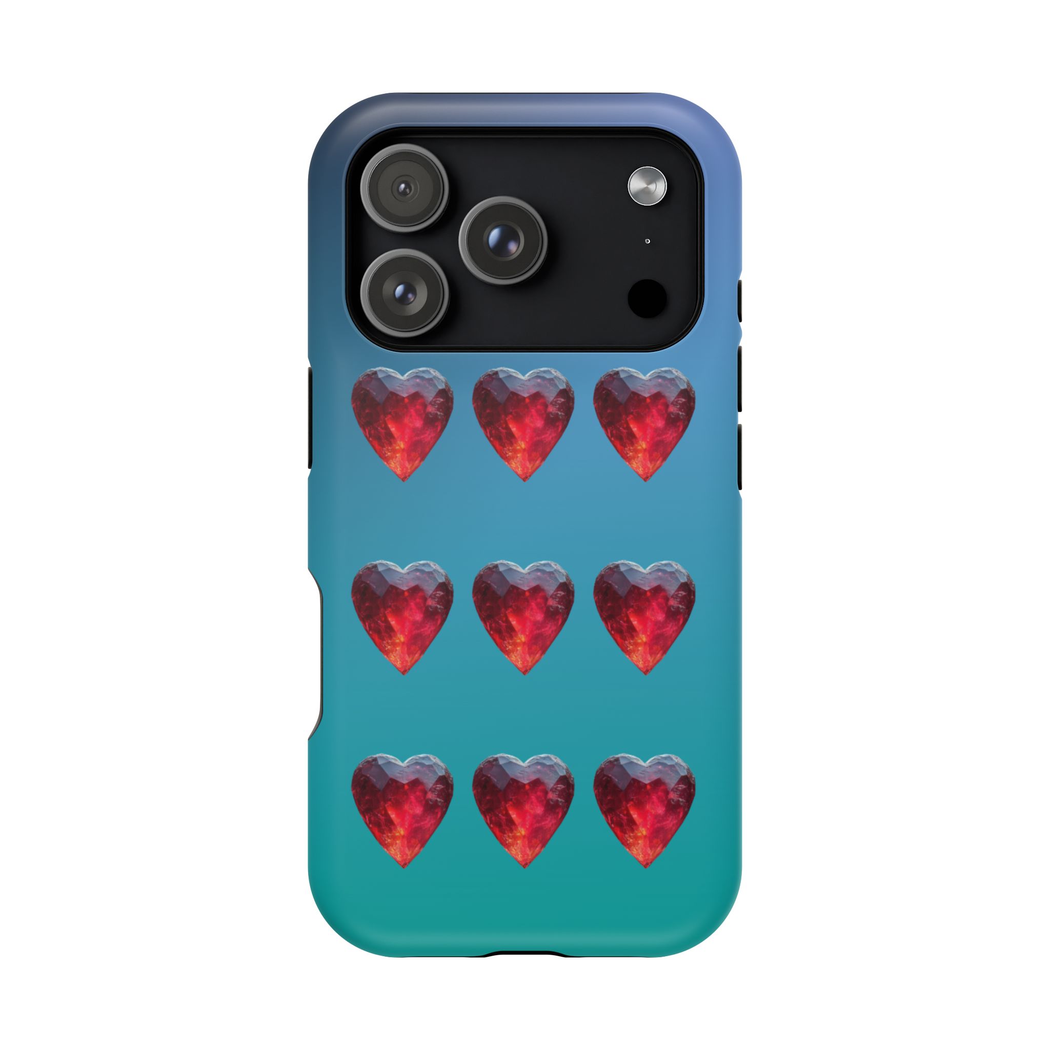 Scarlet Love – Ruby Heart Gems Love iPhone Case - Image 38