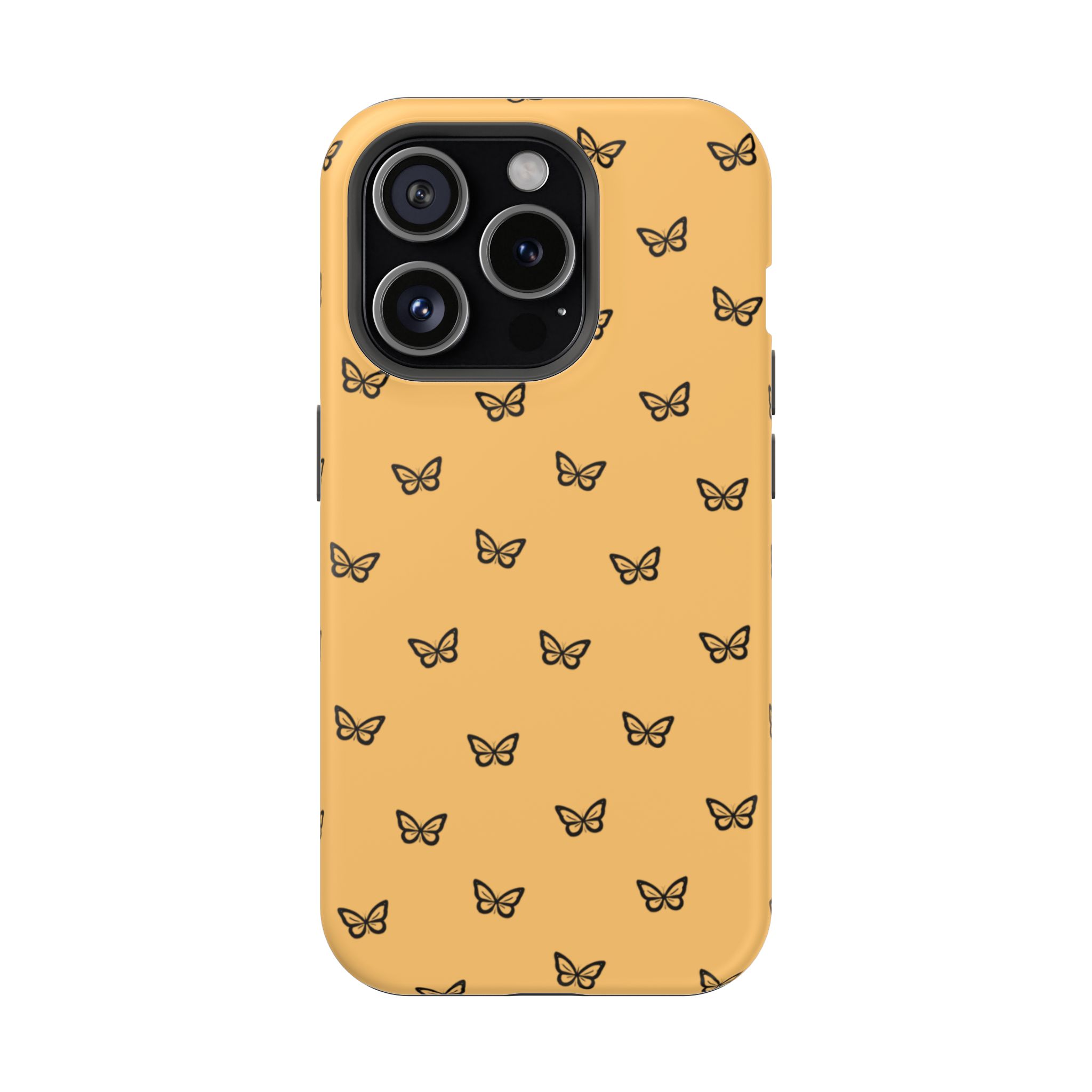 Golden Flutter – Sunset Butterfly iPhone Case - Image 21