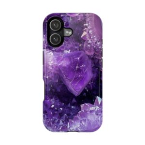 Violet Vice – Amethyst Geode Crystal iPhone Case