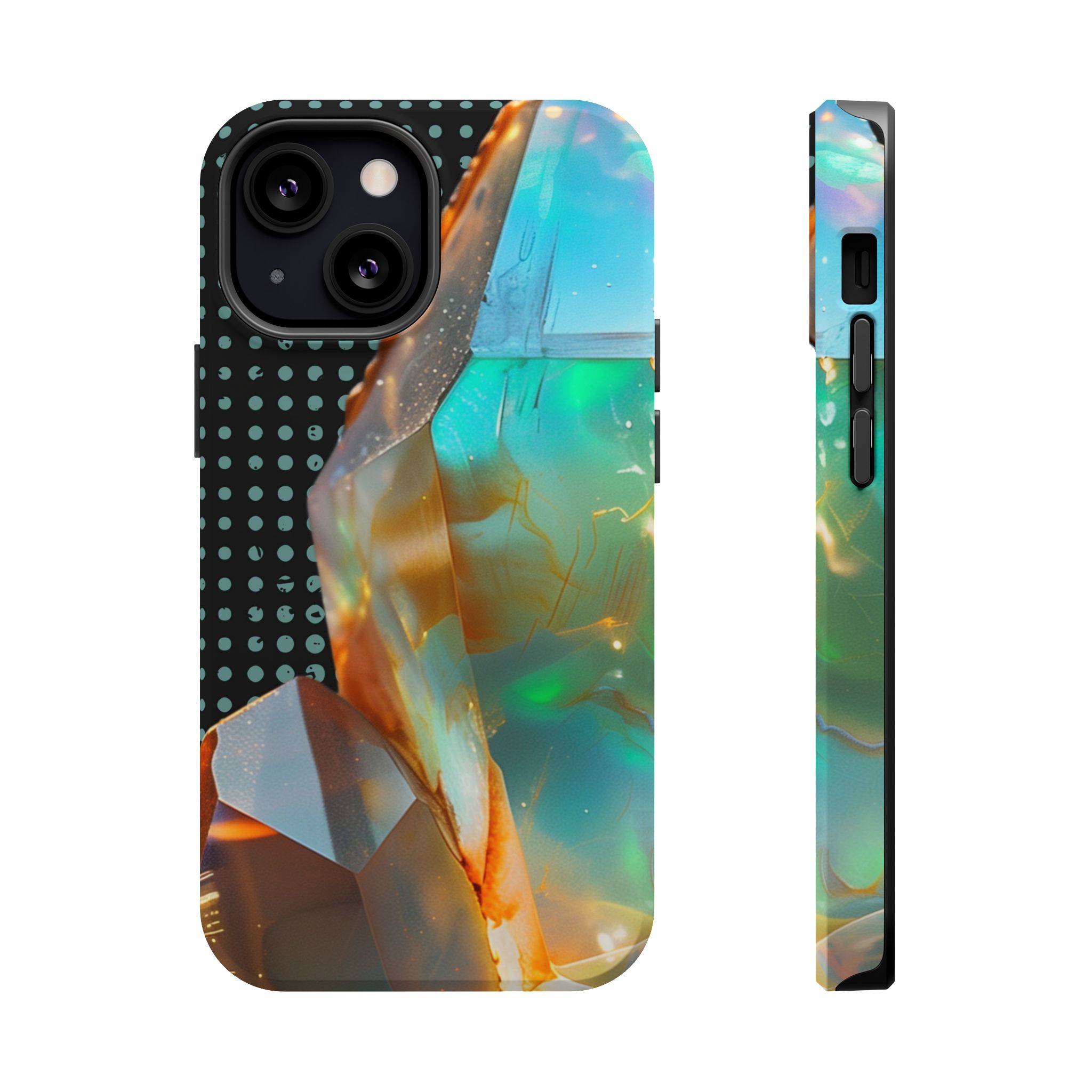 Prism Aura – Opal Iridescent Crystal Glow iPhone Case - Image 13