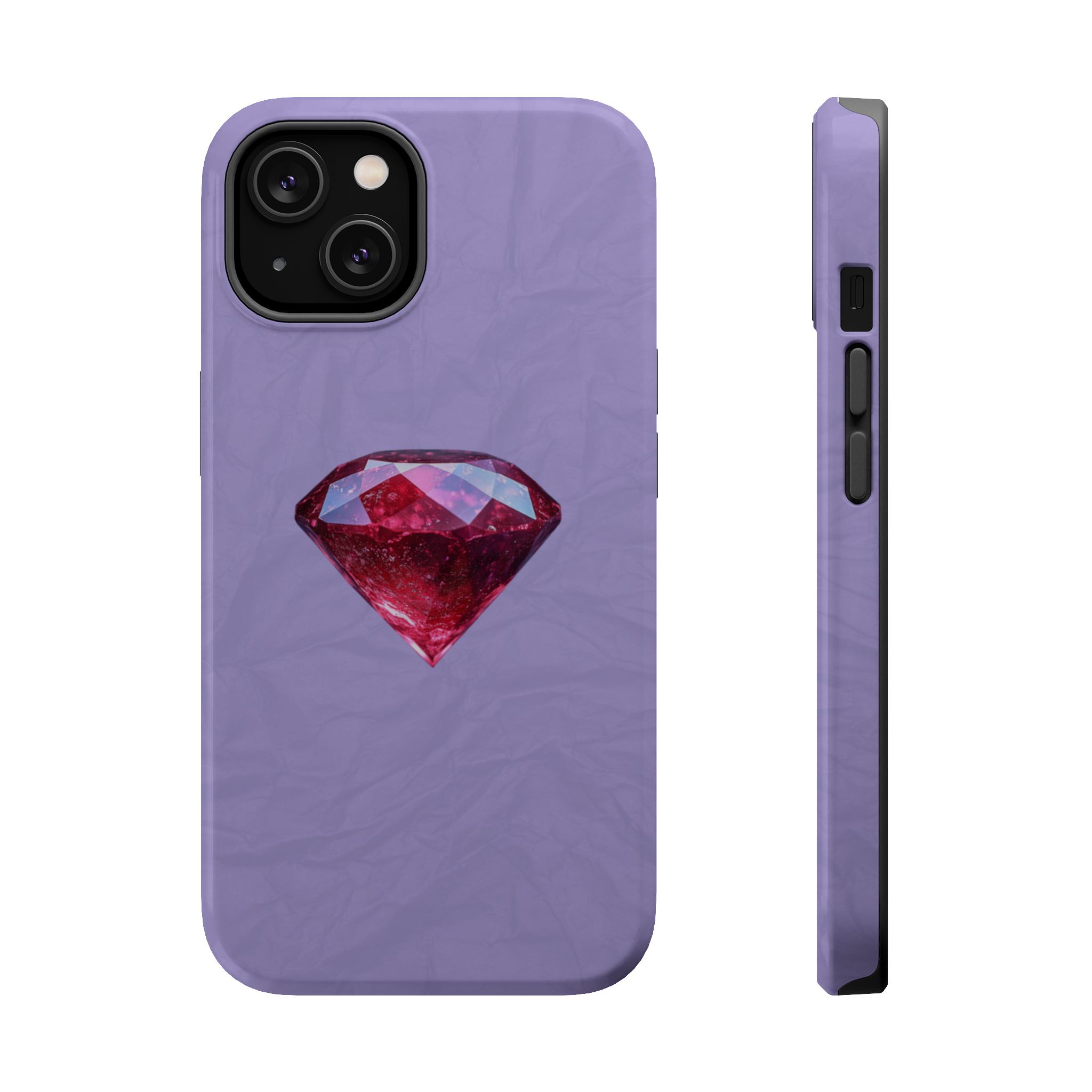 Scarlet Ice – Ruby Diamond iPhone Case - Image 2