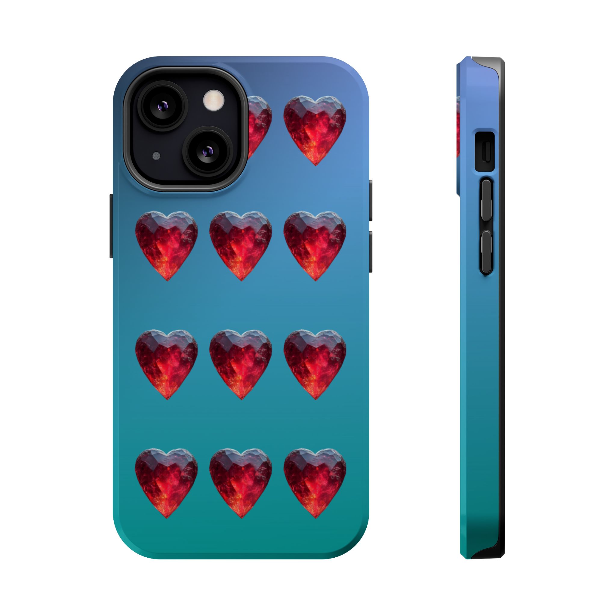 Scarlet Love – Ruby Heart Gems Love iPhone Case - Image 12