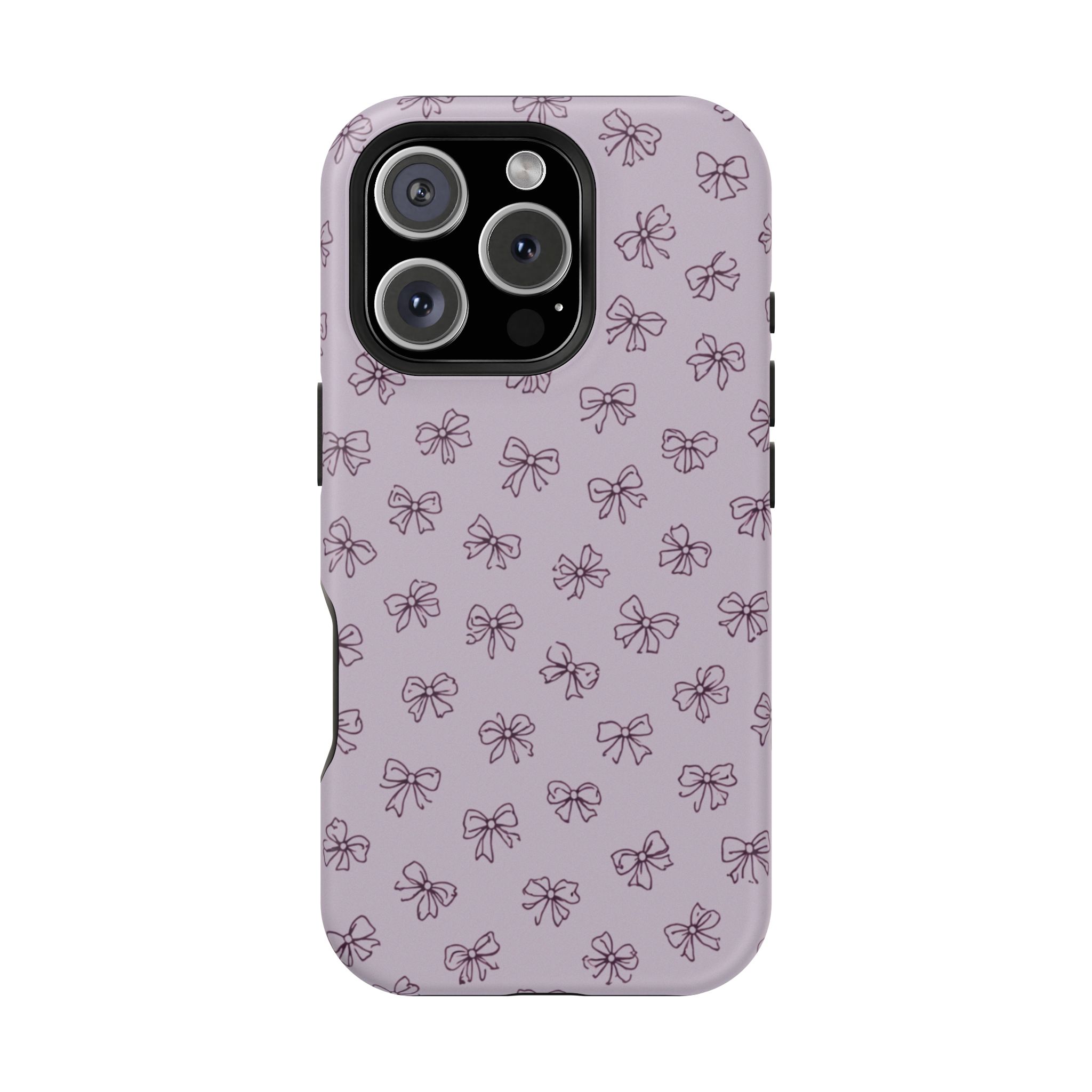 Lilac Bows – Soft Purple Ribbon Pattern iPhone Case - Image 31