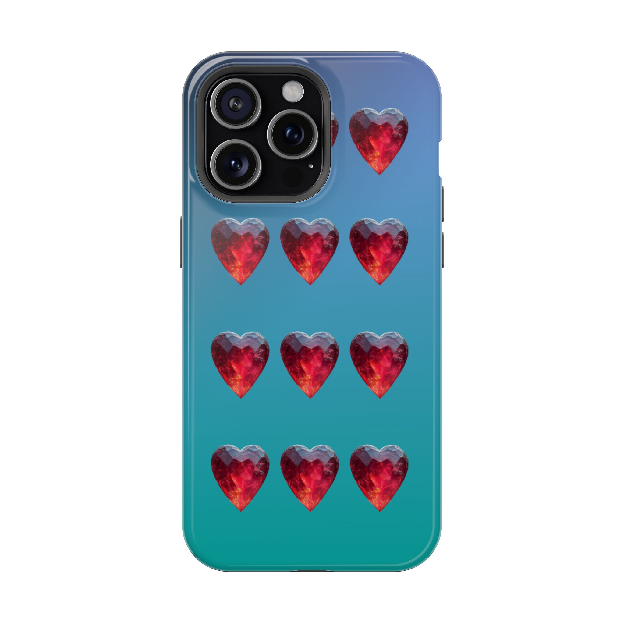 Scarlet Love – Ruby Heart Gems Love iPhone Case - Image 24
