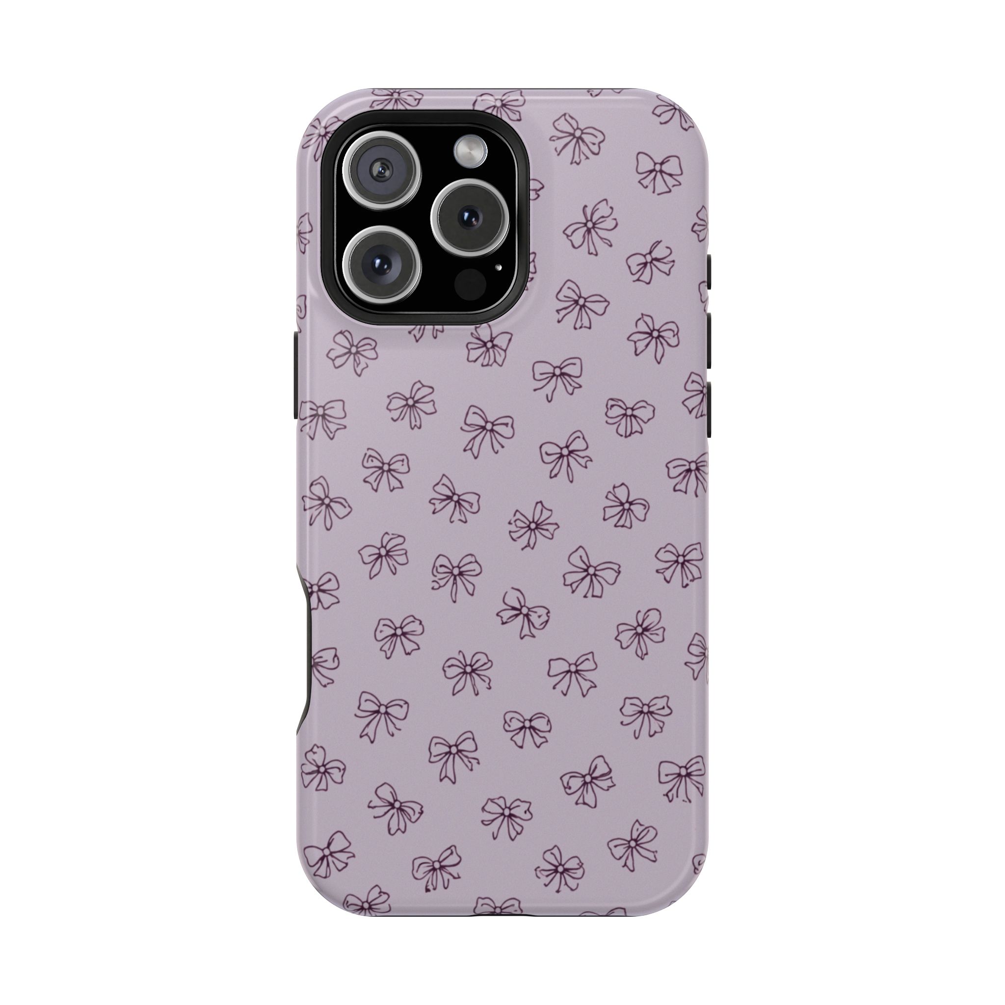 Lilac Bows – Soft Purple Ribbon Pattern iPhone Case - Image 32